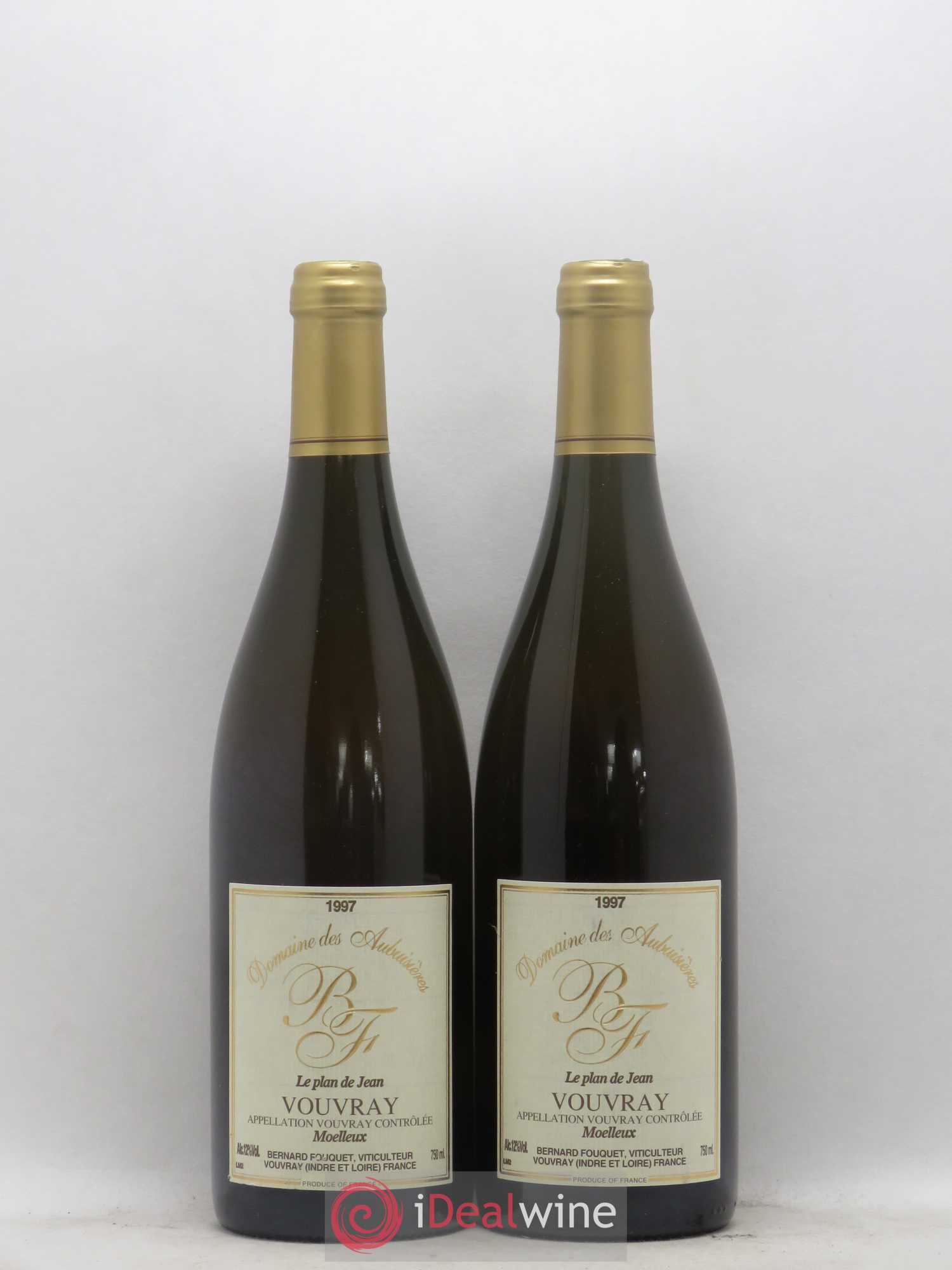 Vouvray Le Plan de Jean Domaine des Aubuisieres 1997 - Lotto di 2 bottiglie - 0