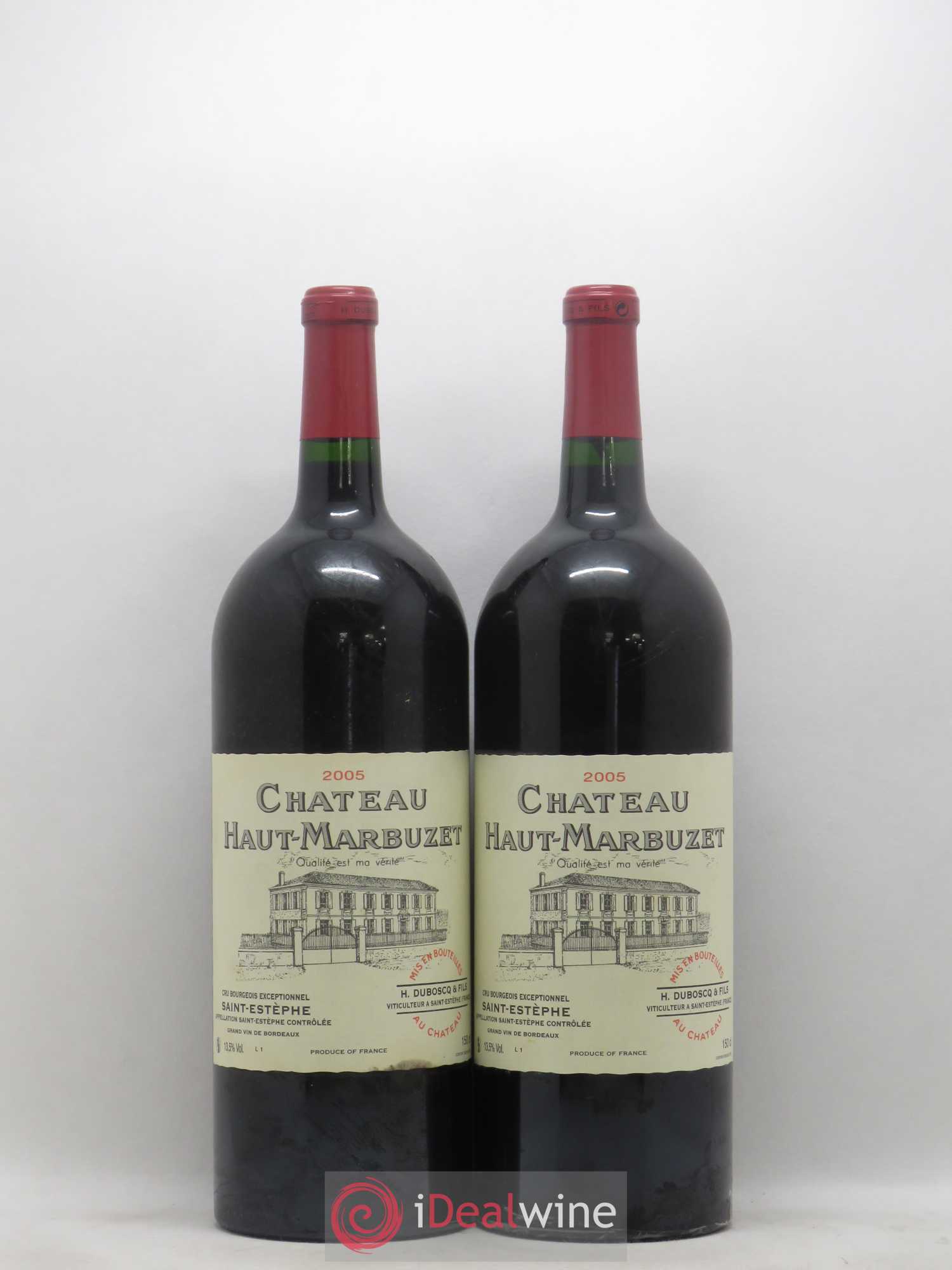 Château Haut Marbuzet 2005 - Lot de 2 magnums - 0
