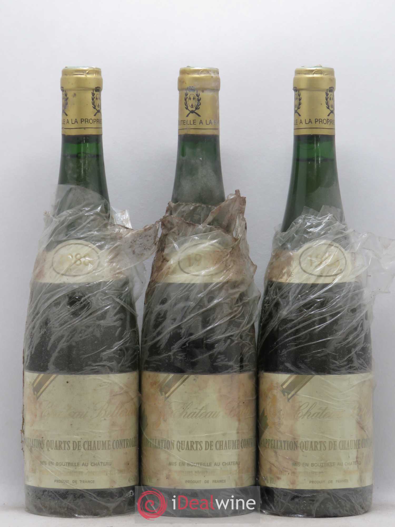 Quarts de Chaume Château de Bellerive 1988 - Lotto di 3 bottiglie - 0
