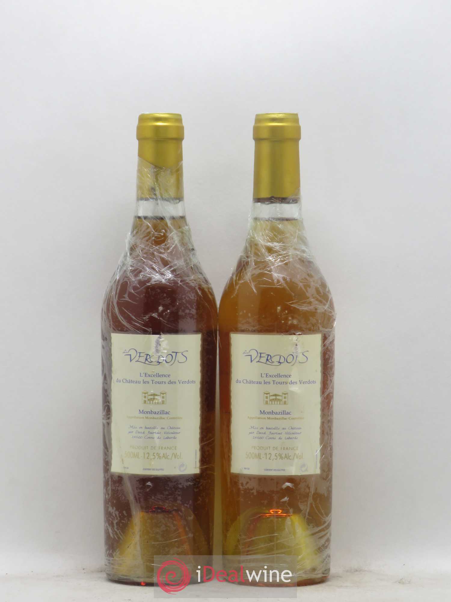 Monbazillac Les Verdots Château Les Tours des Verdots David Fourtout 50cl 2002 - Lotto di 2 bottiglie - 1