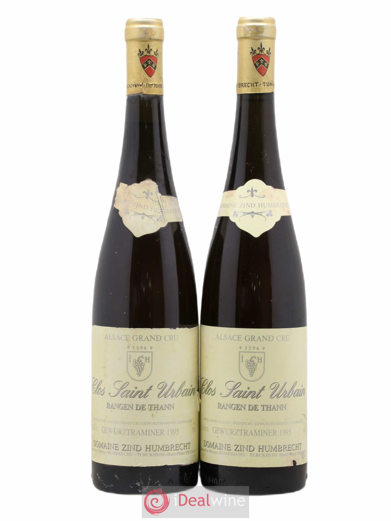 Alsace Gewurztraminer Grand Cru Rangen de Thann Clos Saint Urbain Zind-Humbrecht (Domaine) 1995 - Lot de 2 bouteilles - 0