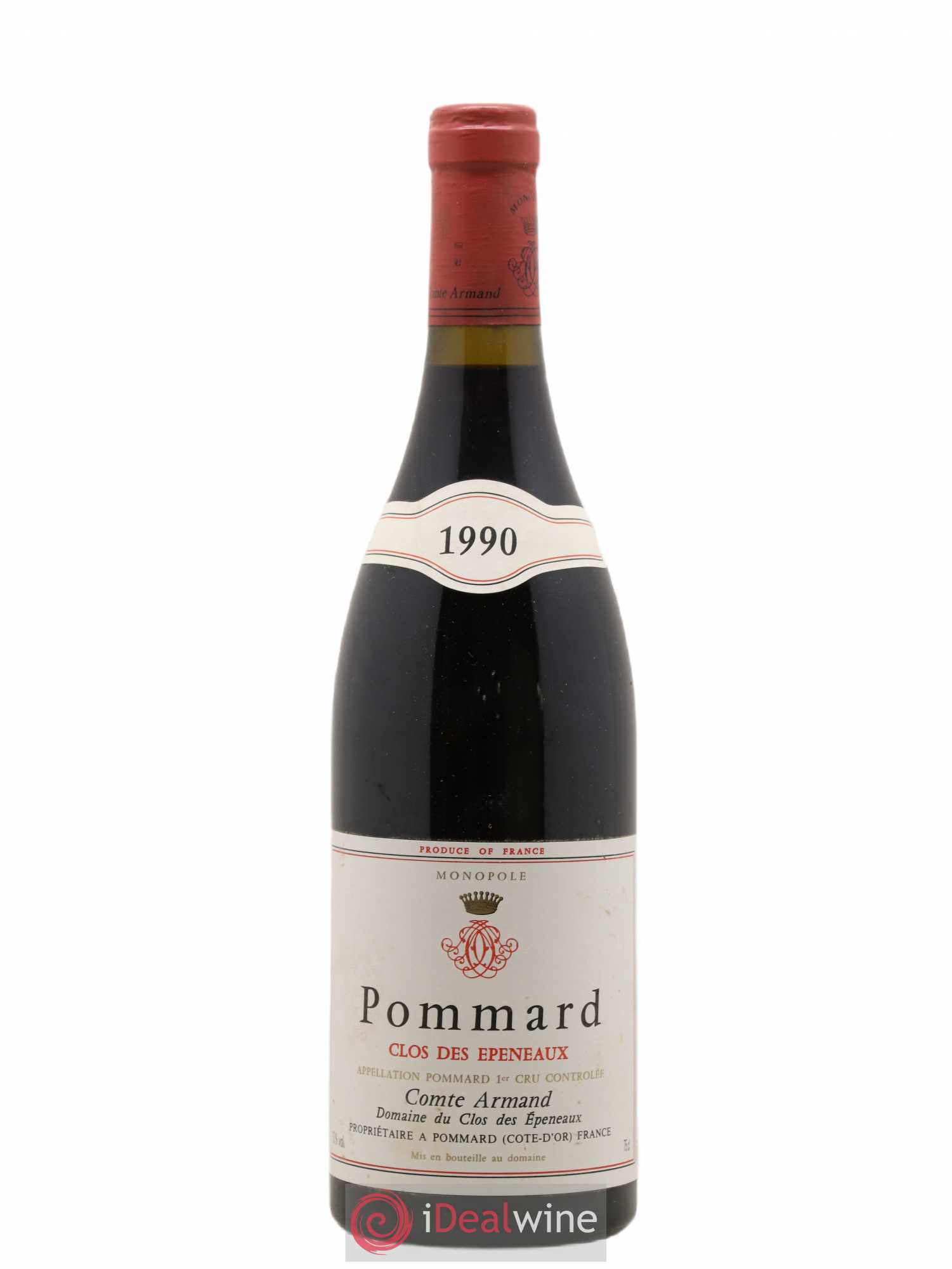 Pommard 1er Cru Clos des Epeneaux Comte Armand 1990 - Lot de 1 bouteille - 0