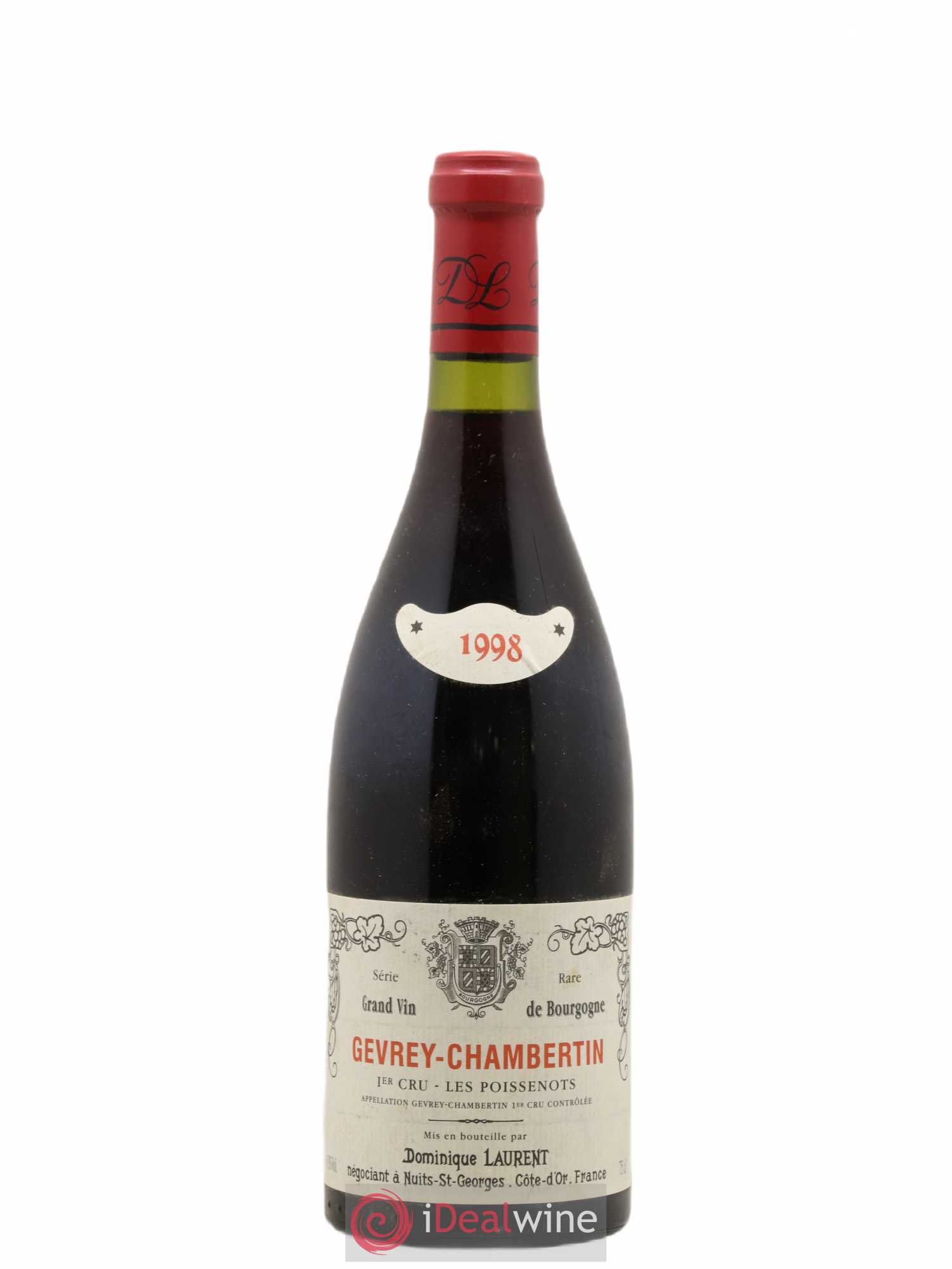 Gevrey-Chambertin Dominique Laurent Les Poissenots 1998 - Posten von 1 Flasche - 0