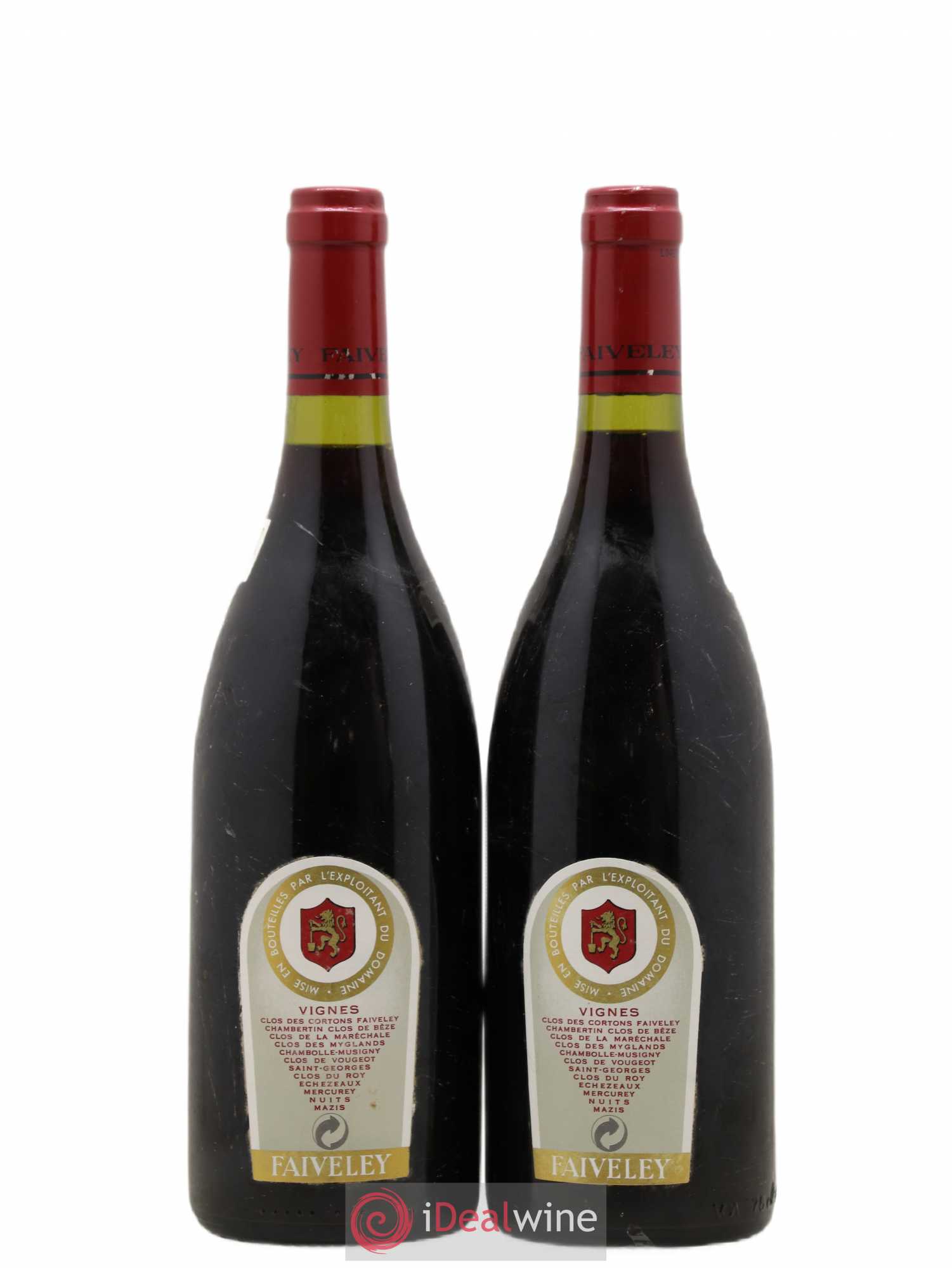 Corton Grand Cru Clos des Cortons Faiveley 1995 - Lot de 2 bouteilles - 1