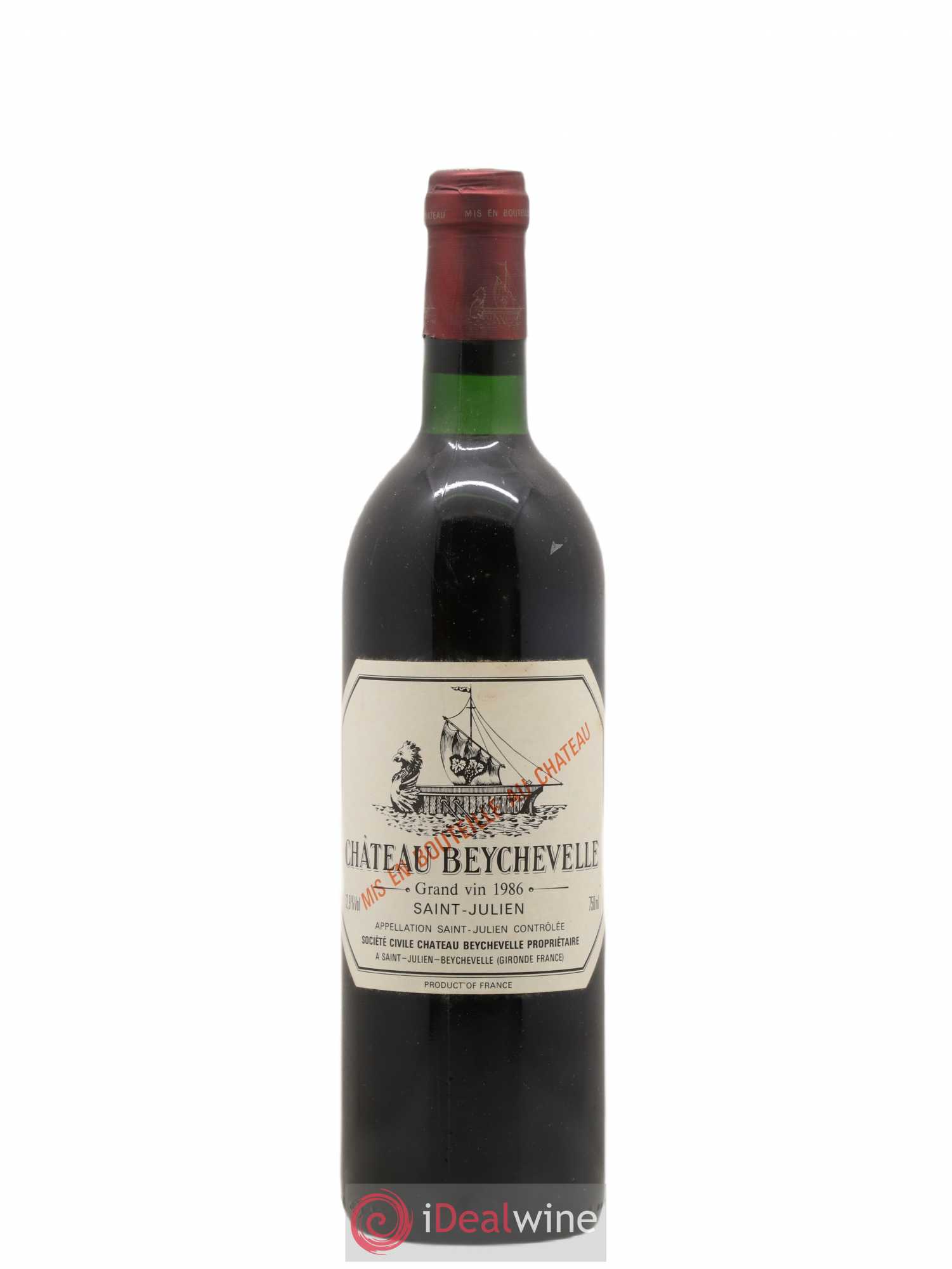 Château Beychevelle 4ème Grand Cru Classé 1986 - Lot de 1 bouteille - 0