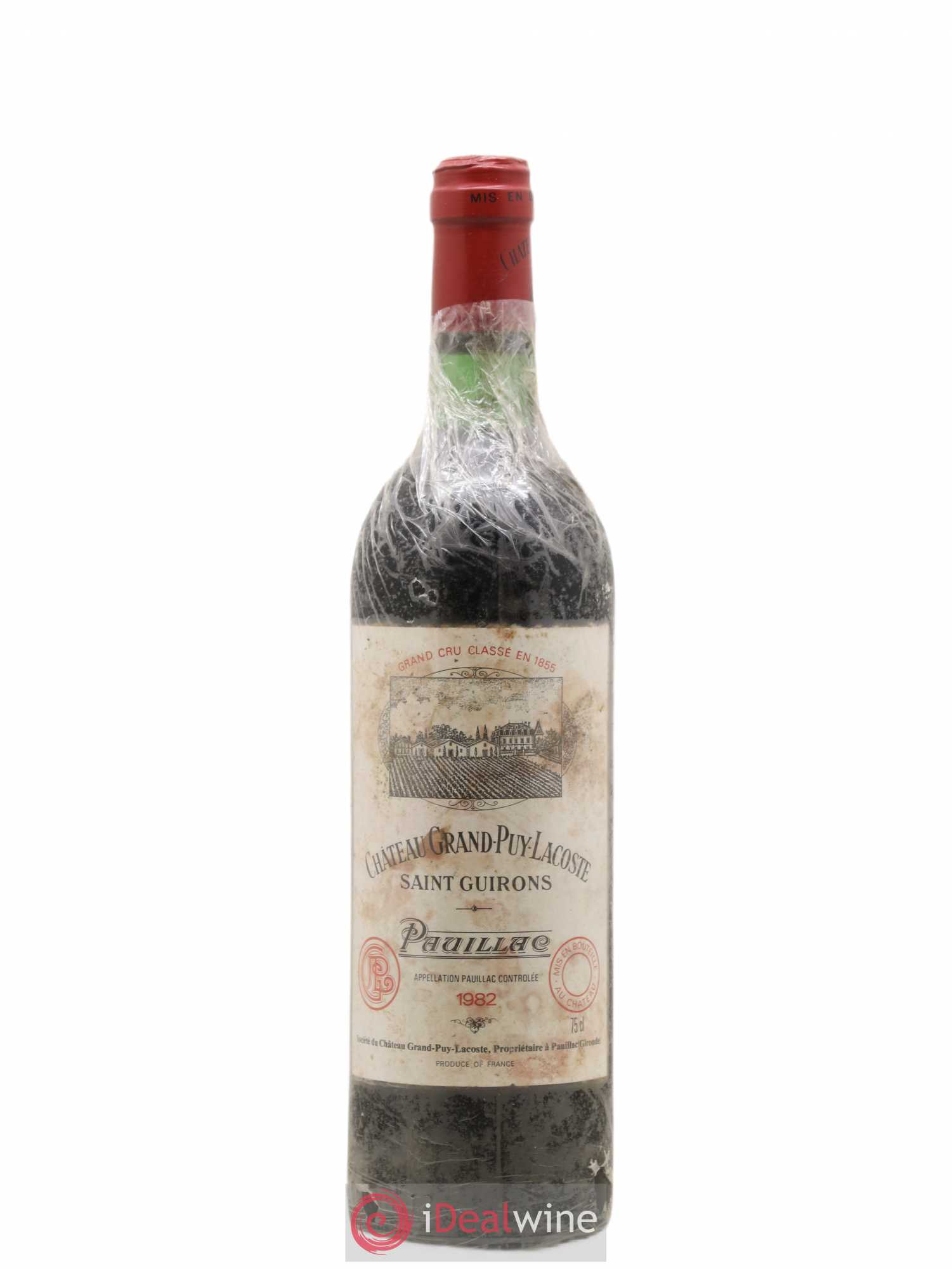 Château Grand Puy Lacoste 5ème Grand Cru Classé 1982 - Lot de 1 bouteille - 0