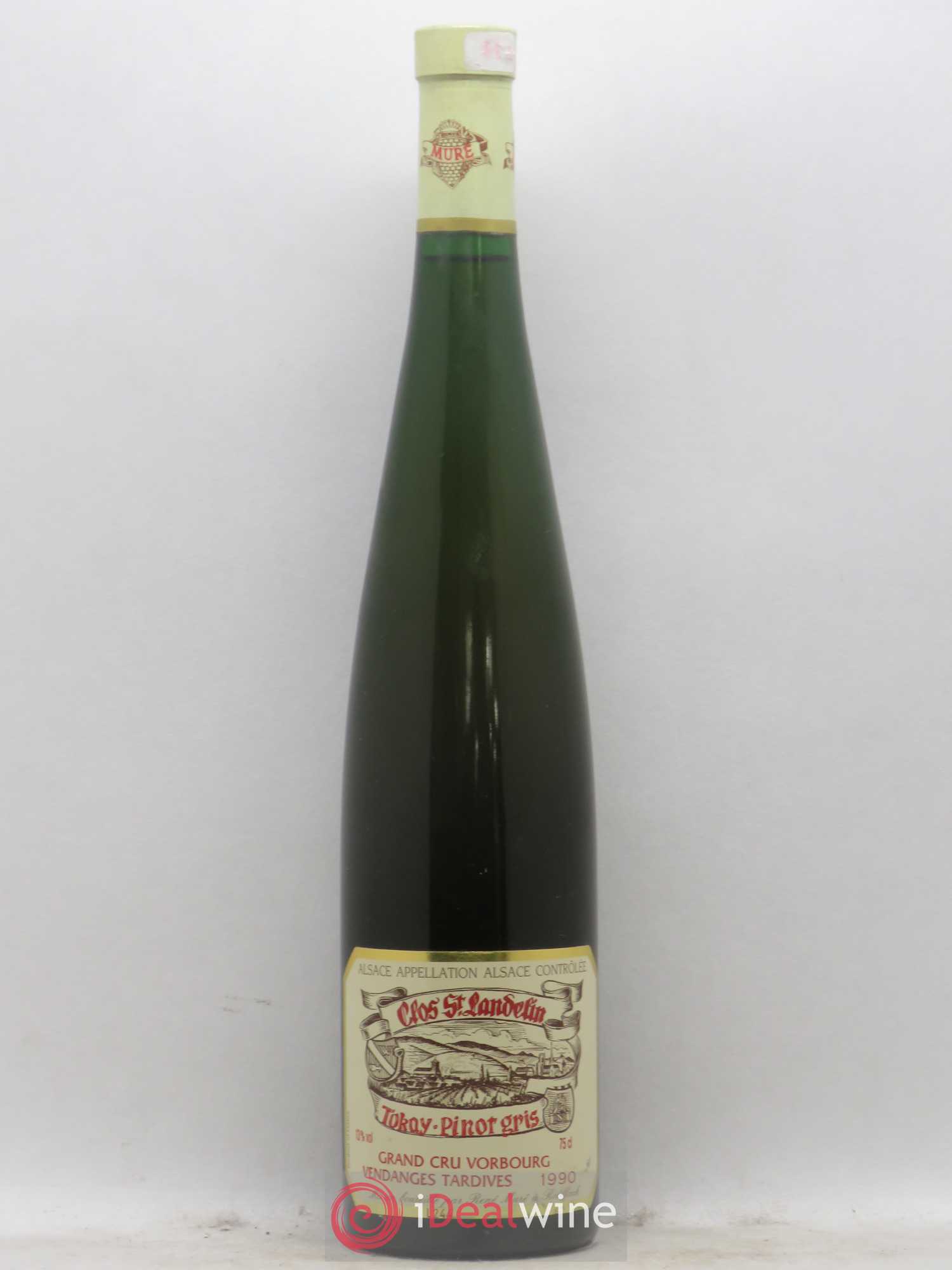 Pinot Gris (Tokay) Vendanges Tardives Grand Cru Vorbourg Clos Saint Landelin René Muré 1990 - Lotto di 1 bottiglia - 0