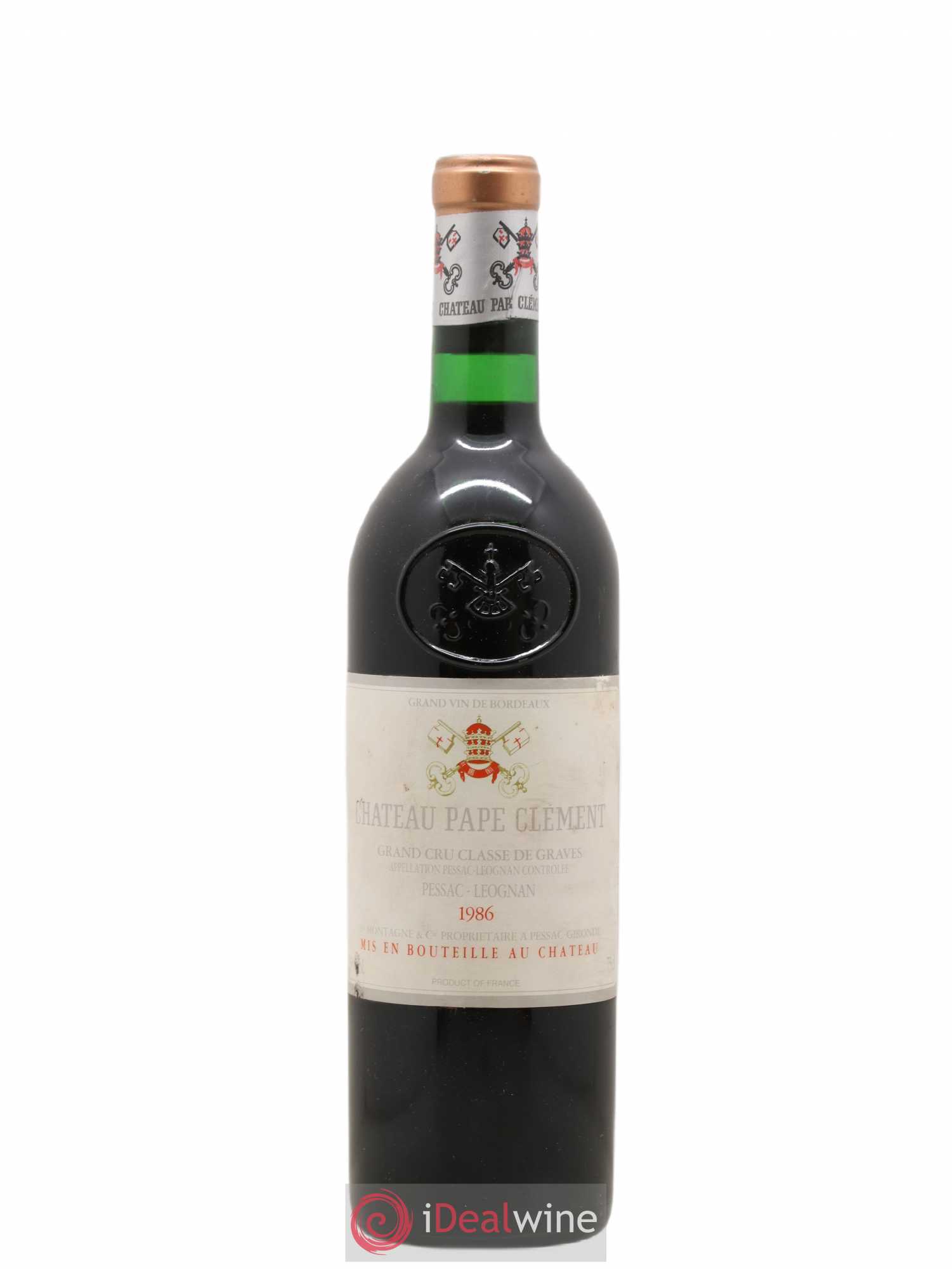 Château Pape Clément Cru Classé de Graves 1986 - Lot de 1 bouteille - 0
