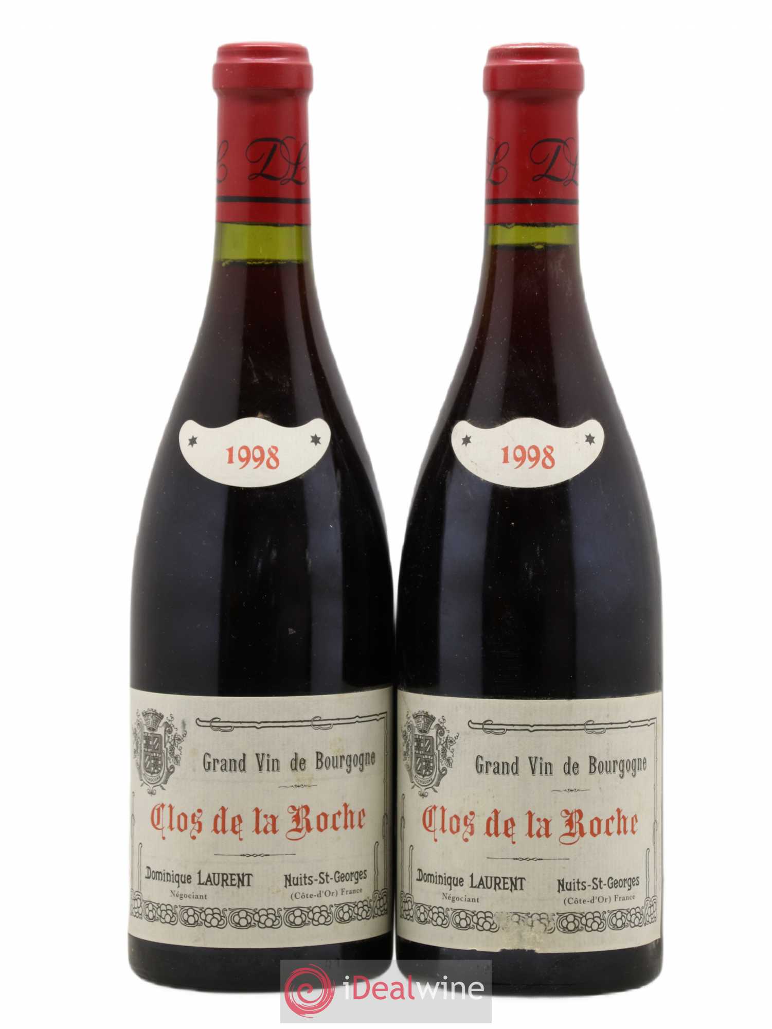 Clos de la Roche Grand Cru Dominique Laurent 1998 - Lot de 2 bouteilles - 0
