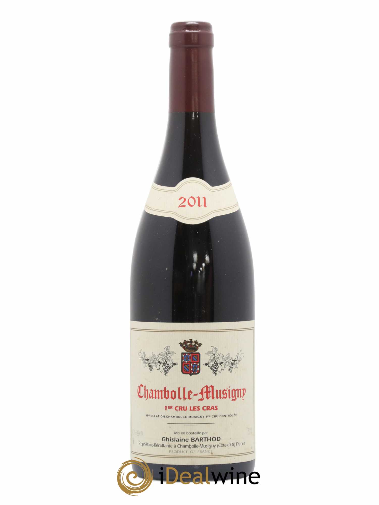 Chambolle-Musigny 1er Cru Les Cras Ghislaine Barthod 2011 - Lot de 1 bouteille - 0