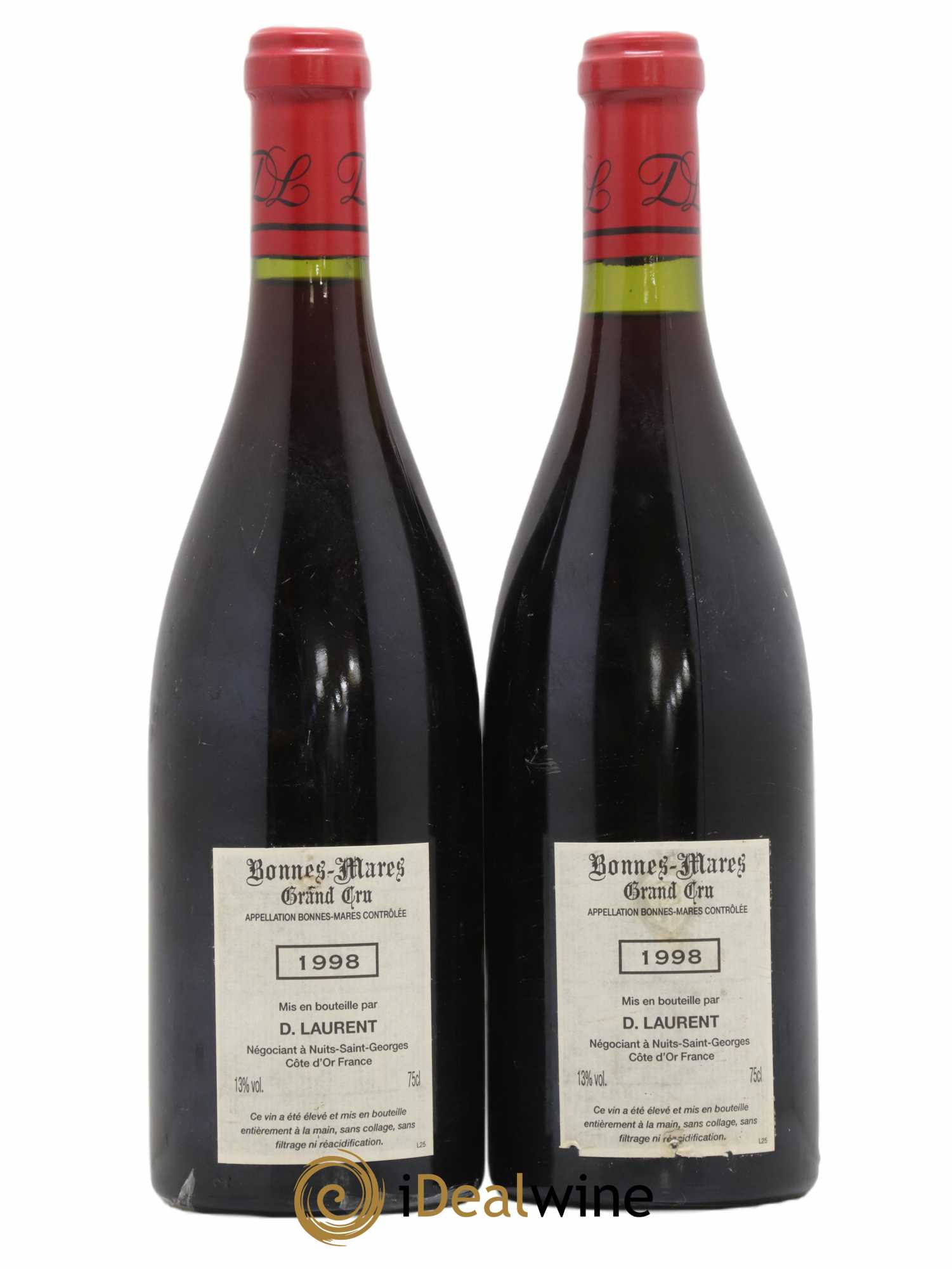 Bonnes-Mares Grand Cru Dominique Laurent 1998 - Lot de 2 bouteilles - 1