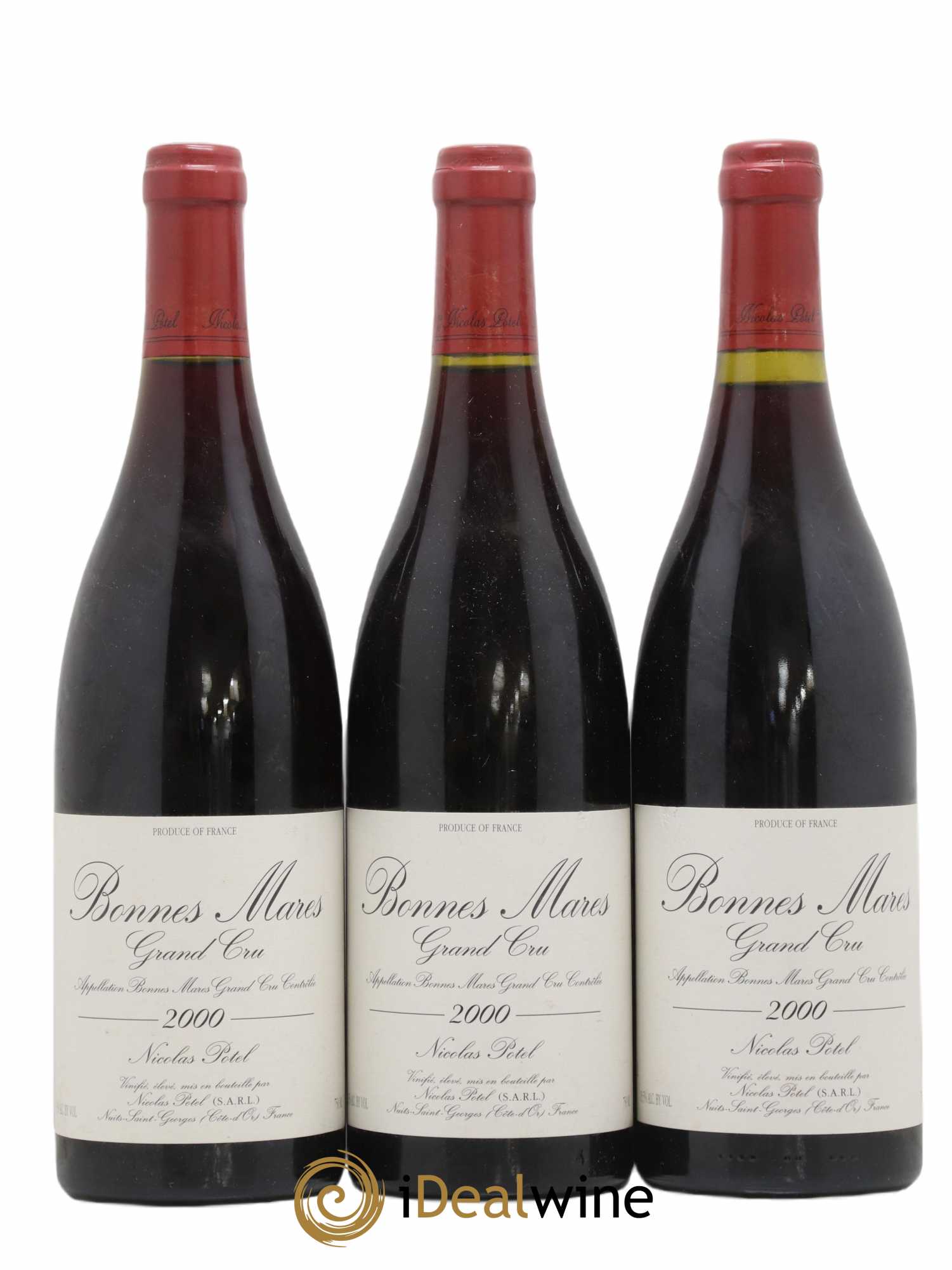 Bonnes-Mares Grand Cru Nicolas Potel 2000 - Lot de 3 bouteilles - 0