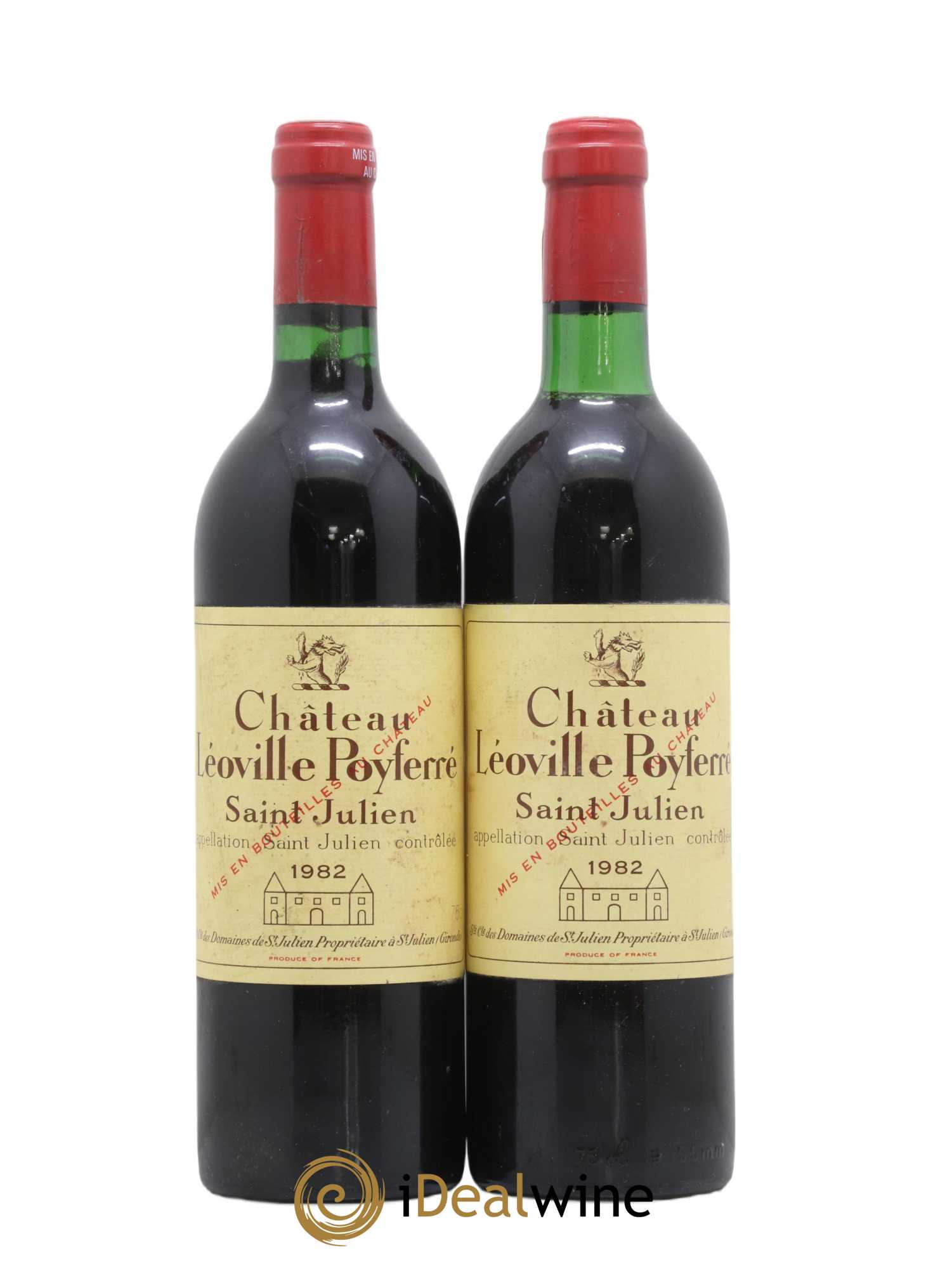 Château Léoville Poyferré 2ème Grand Cru Classé 1982 - Lot de 2 bouteilles - 0