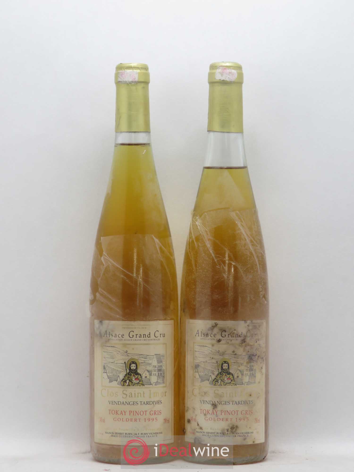 Pinot Gris (Tokay) Vendanges Tardives Grand Cru Goldert Clos Saint imer 1995 - Lotto di 2 bottiglie - 0