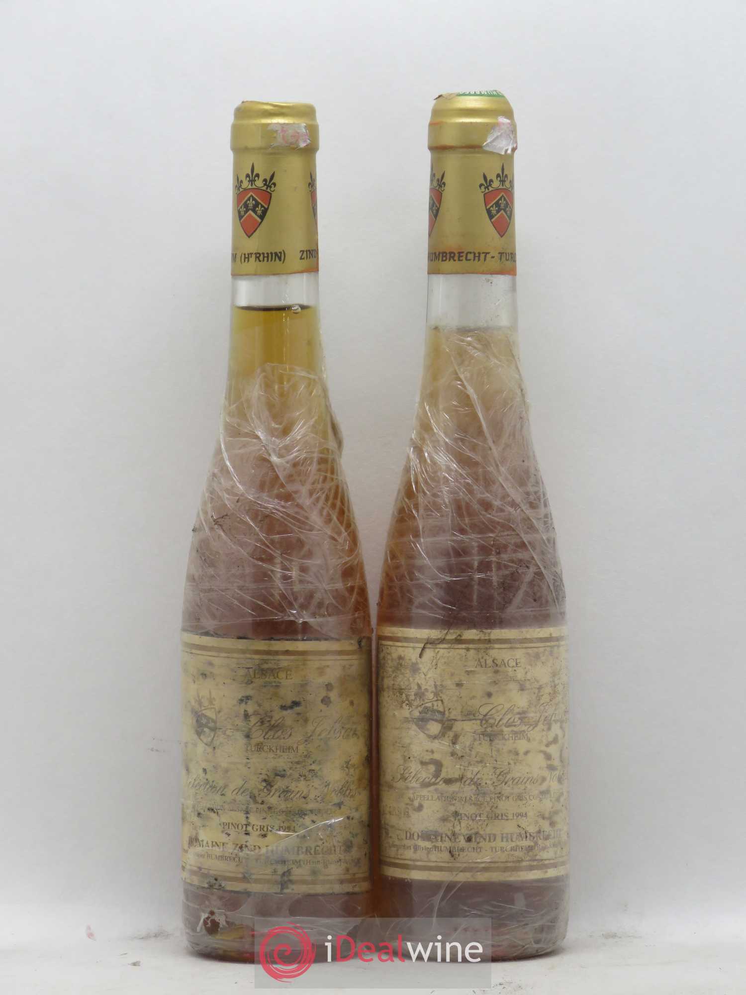 Alsace Pinot Gris Clos Jebsal Sélection de Grains Nobles Zind-Humbrecht (Domaine) 1994 - Posten von 2 Demi-Flaschen - 0