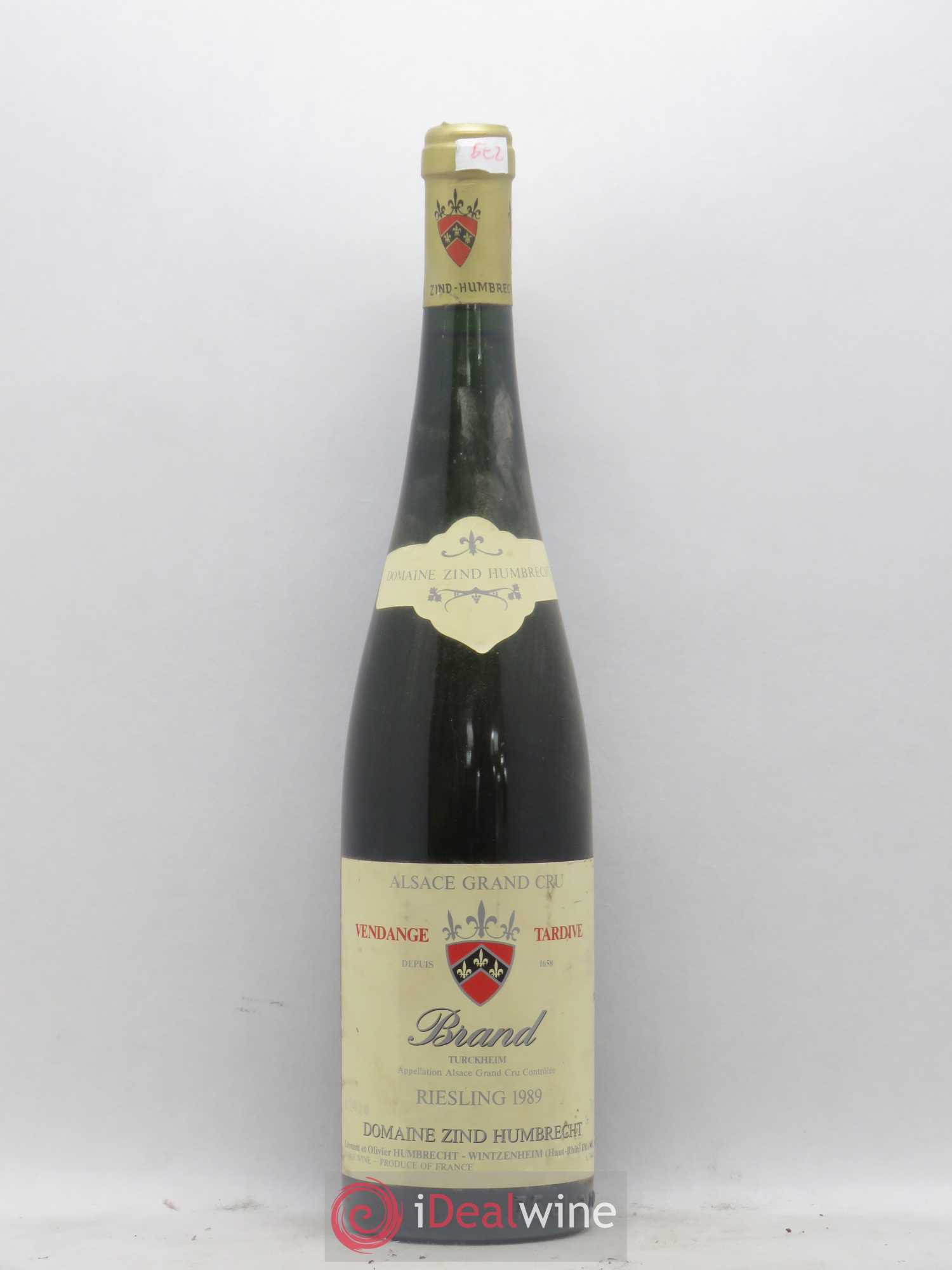 Alsace Riesling Grand Cru Brand Vendanges Tardives Zind-Humbrecht (Domaine) 1989 - Lotto di 1 bottiglia - 0