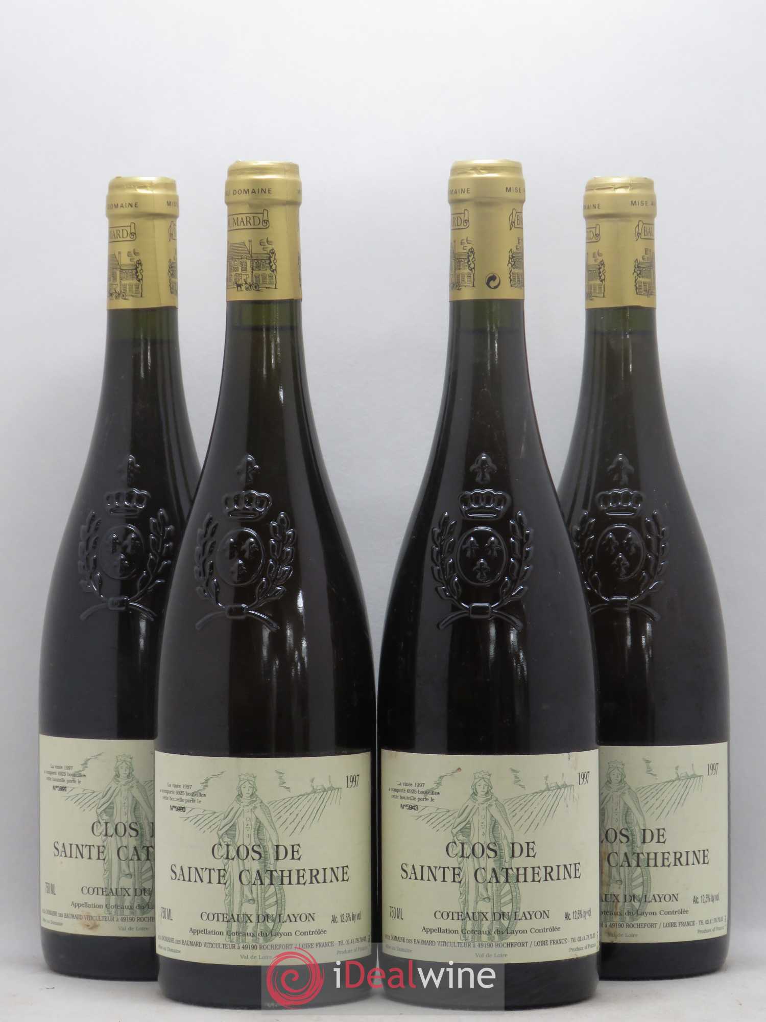 Coteaux du Layon Clos de Sainte Catherine Baumard (Domaine des) 1997 - Lotto di 4 bottiglie - 0