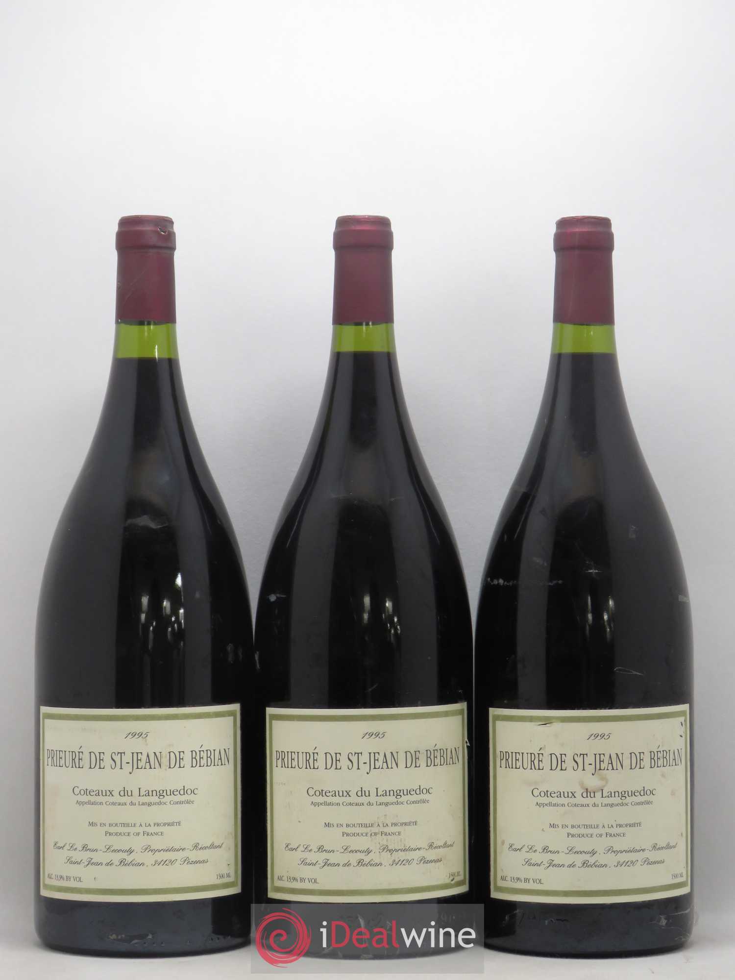 Languedoc Prieuré St-Jean de Bébian 1995 - Lot de 3 magnums - 0