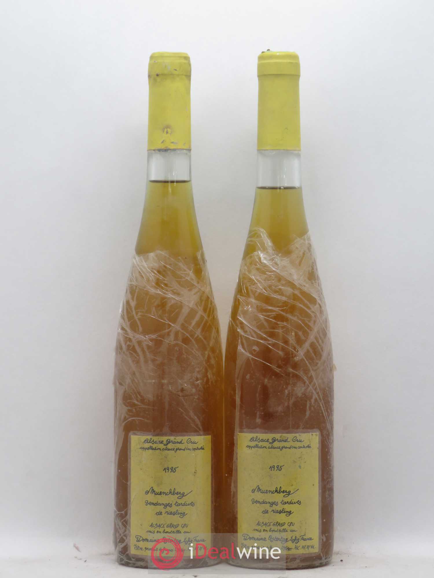 Alsace Riesling Grand Cru Muenchberg Vendanges Tardives Ostertag (Domaine) 1995 - Lotto di 2 bottiglie - 0