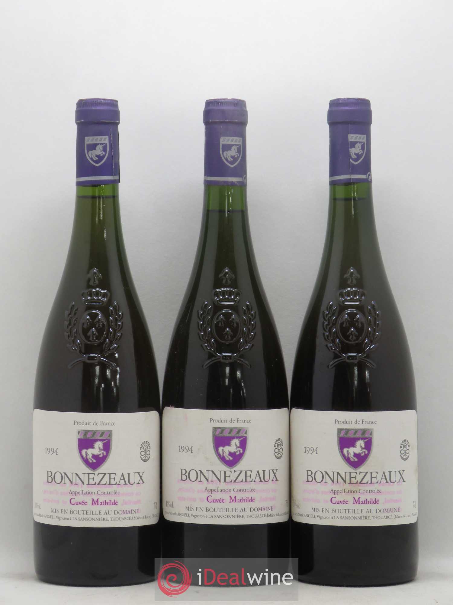 Bonnezeaux Cuvée Mathilde Mark Angeli (Domaine) - Ferme de la Sansonnière 1994 - Lotto di 3 bottiglie - 0