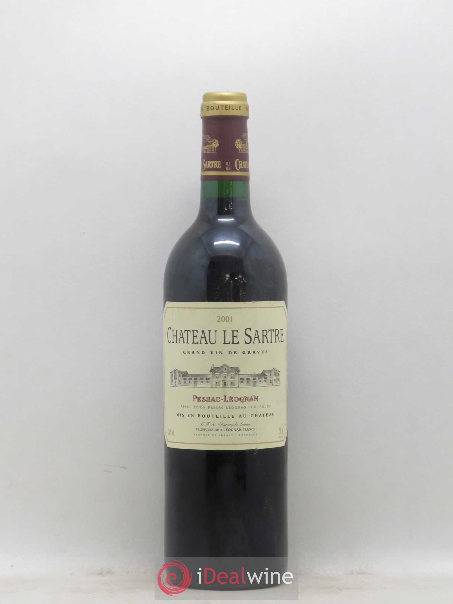 Château le Sartre 2001 - Lot de 1 bouteille - 0