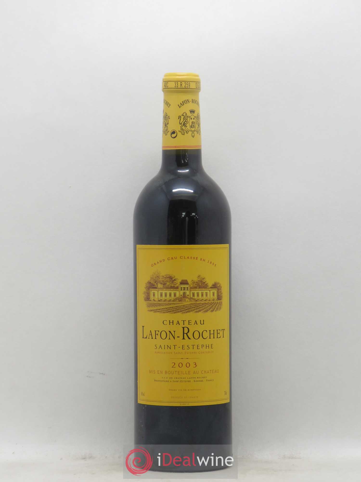 Château Lafon Rochet 4ème Grand Cru Classé 2003 - Lot de 1 bouteille - 0