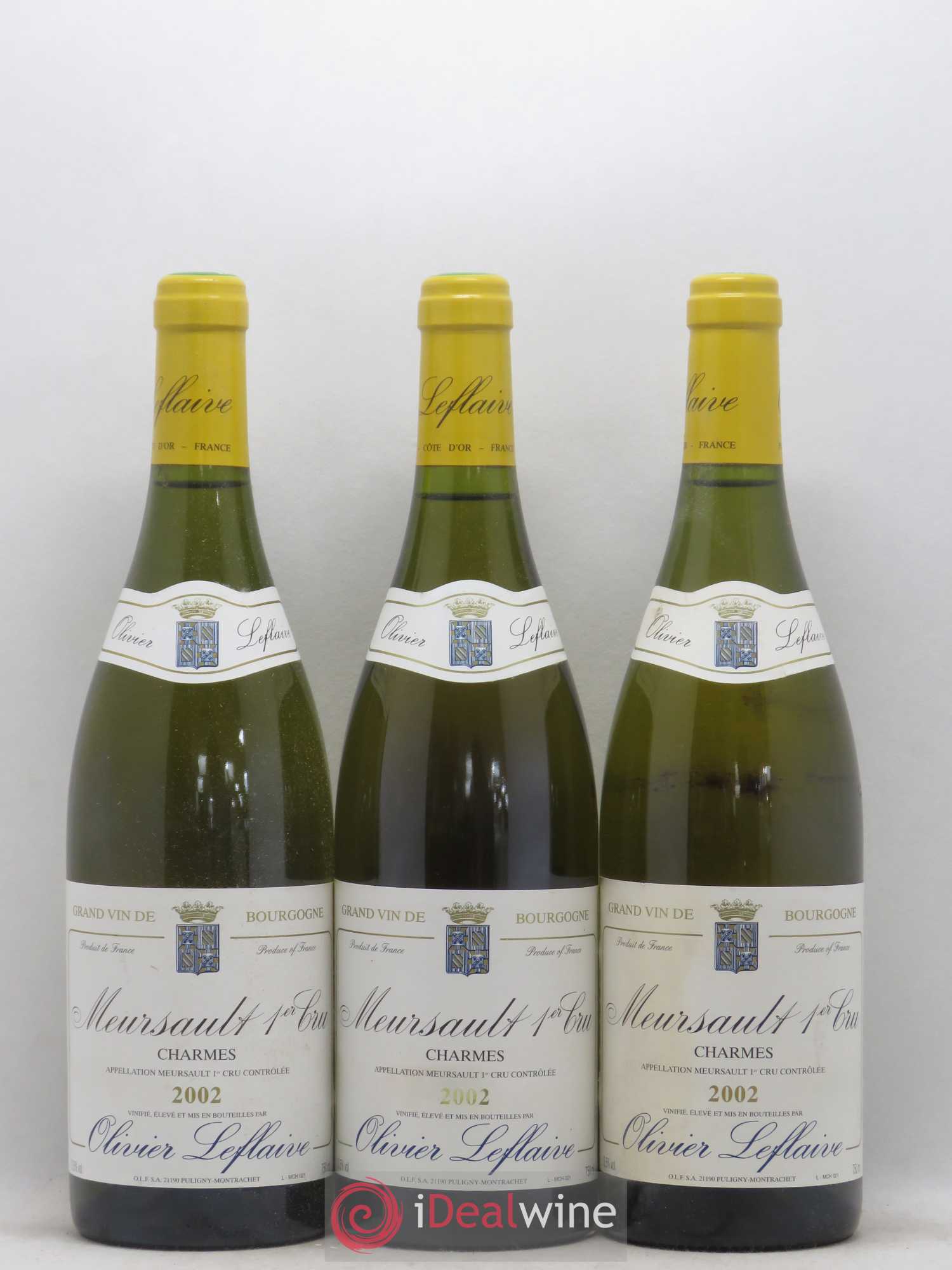 Meursault 1er Cru Charmes Olivier Leflaive 2002 - Lot de 12 bouteilles - 2