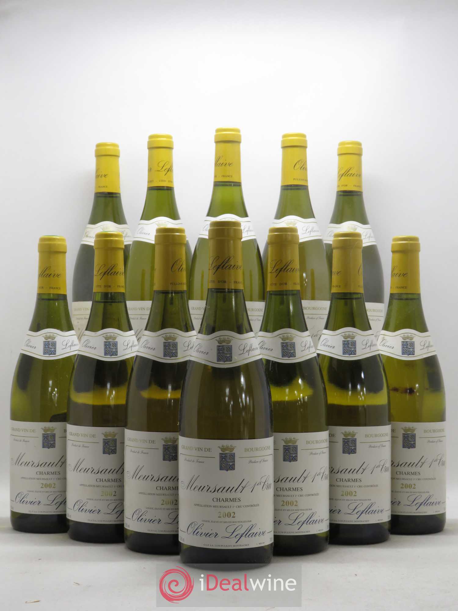 Meursault 1er Cru Charmes Olivier Leflaive 2002 - Lot de 12 bouteilles - 0