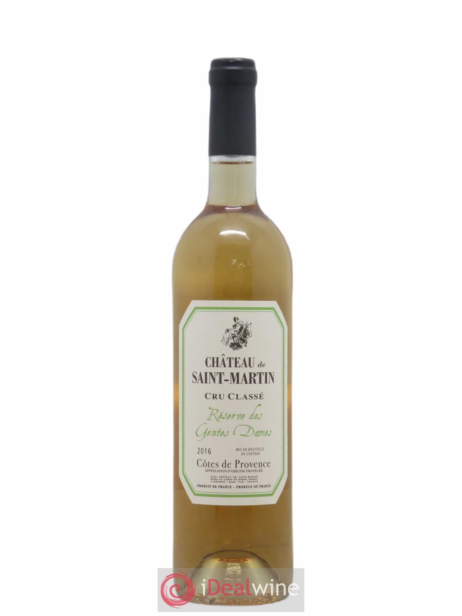 Côtes de Provence Réserve des Gentes Dames Château Saint Martin 2016 - Posten von 1 Flasche - 0