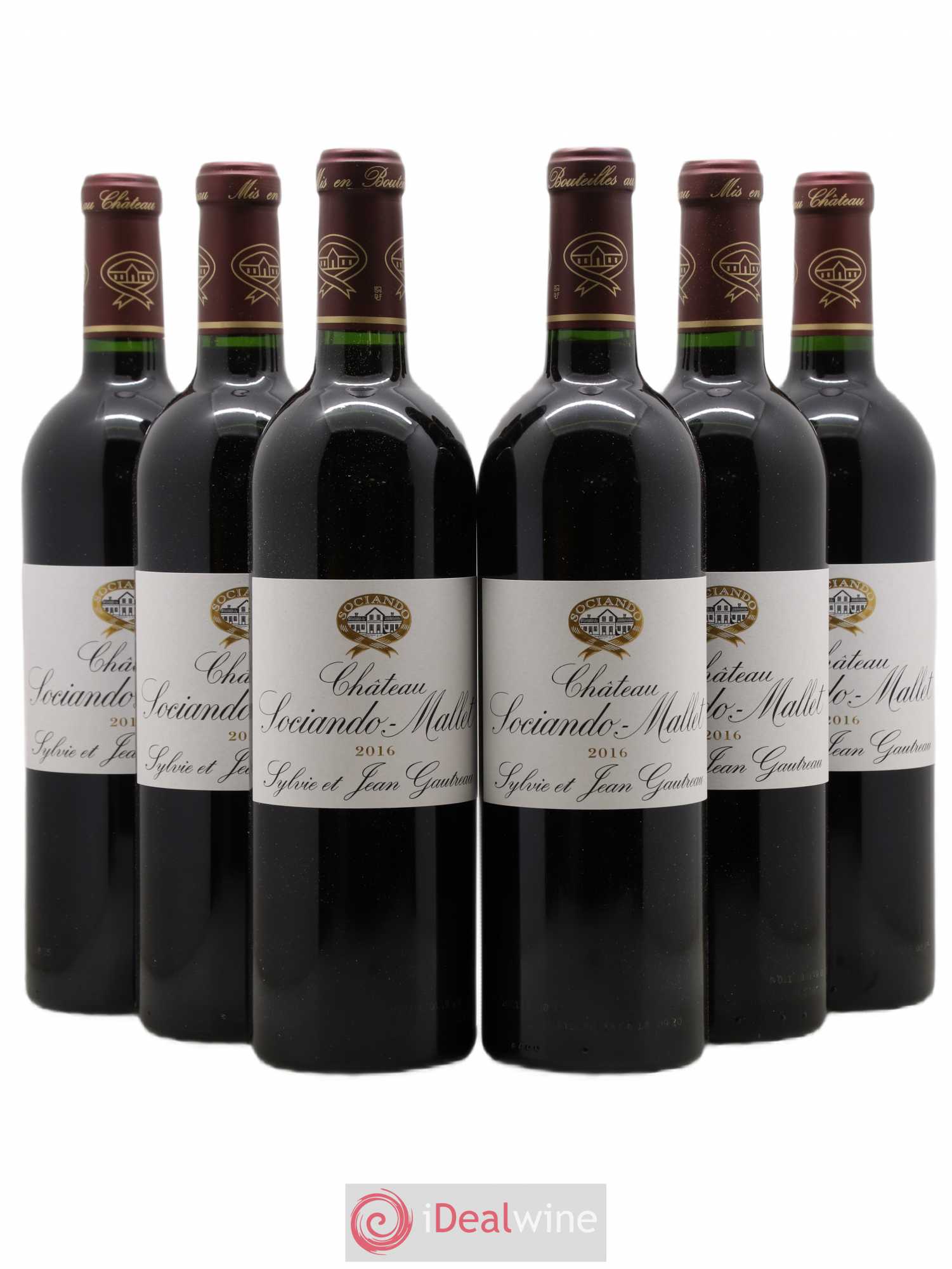 Château Sociando Mallet 2016 - Lot de 6 bouteilles - 0