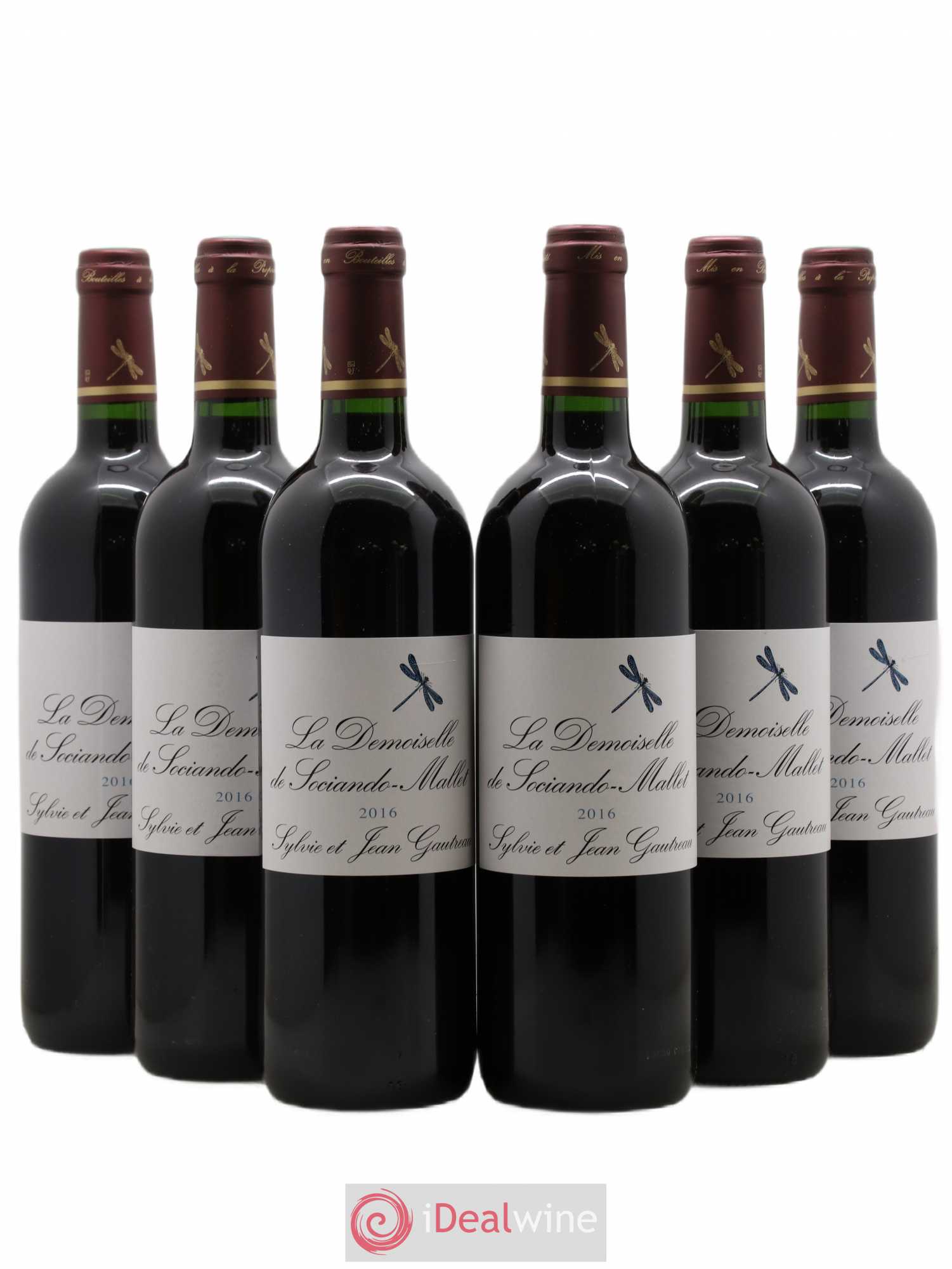 Demoiselle de Sociando Mallet Second Vin 2016 - Lot de 6 bouteilles - 0