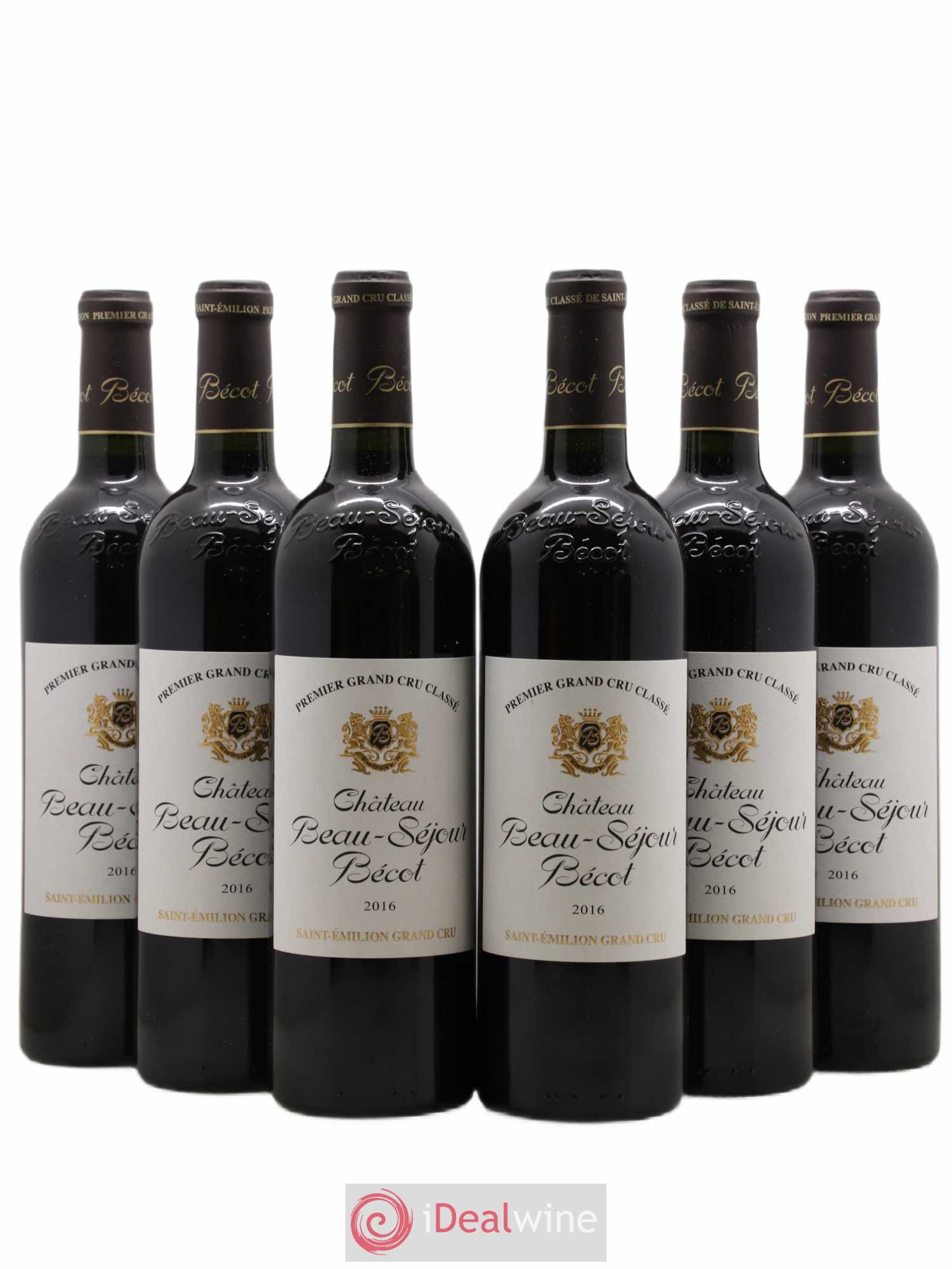 Château Beau-Séjour Bécot 1er Grand Cru Classé B 2016 - Lot de 6 bouteilles - 0