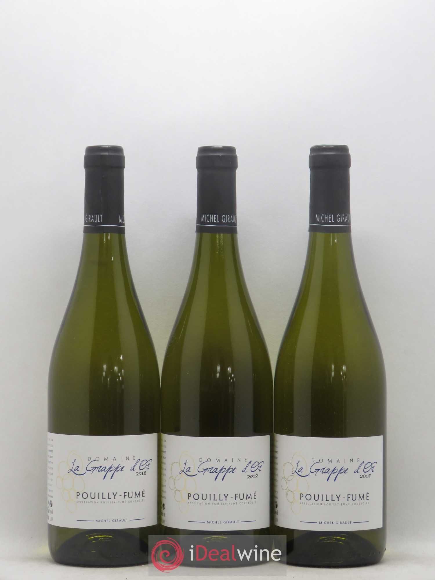 Pouilly-Fumé Domaine de La Grappe d'Or Michel Girault 2018 - Posten von 3 Flaschen - 0