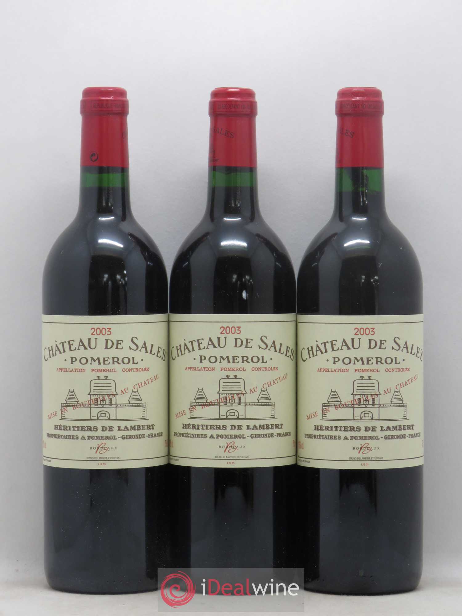Château de Sales 2003 - Lot de 12 bouteilles - 1