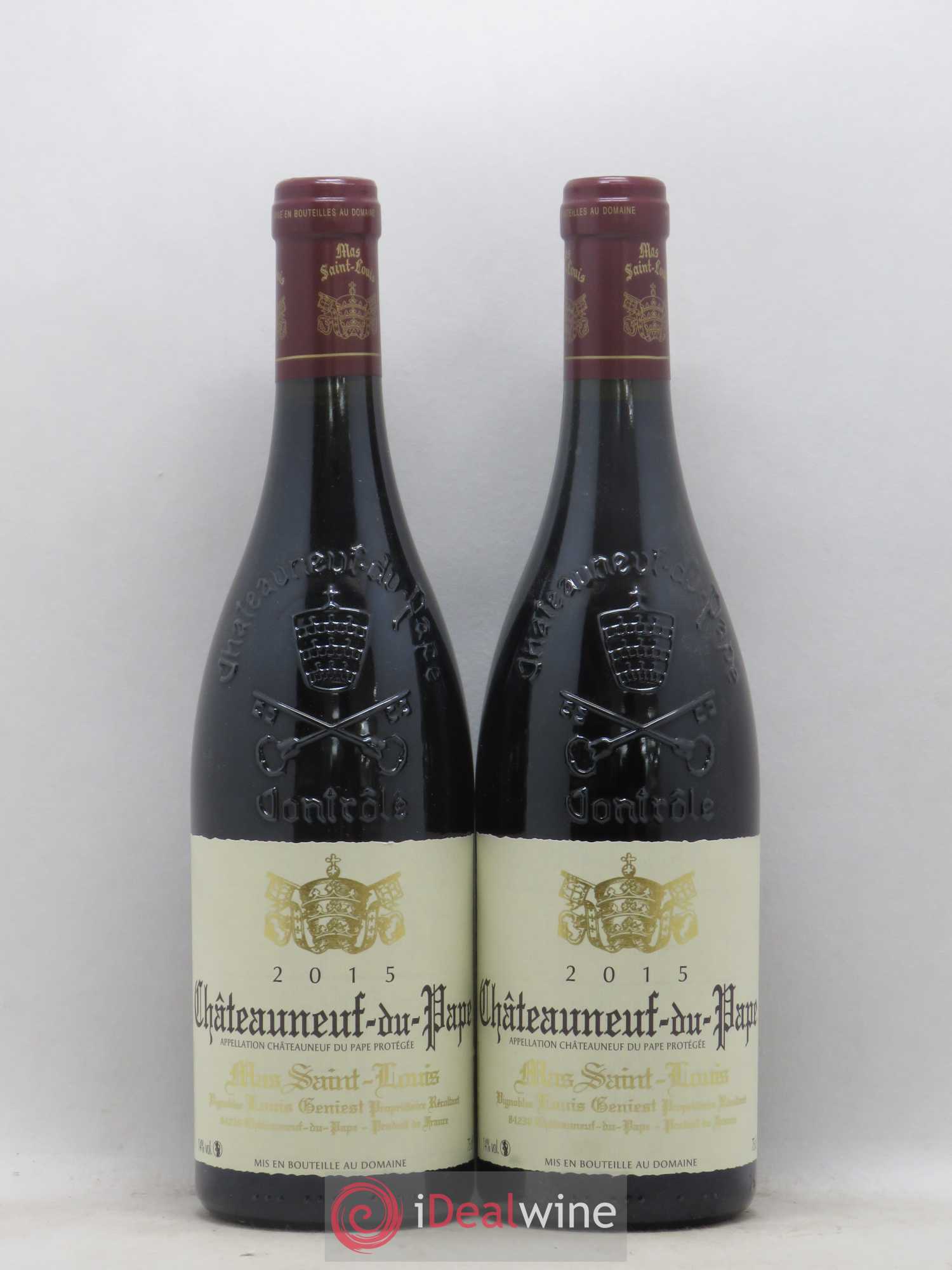 Châteauneuf-du-Pape Tradition Mas Saint-Louis 2015 - Lot de 2 bouteilles - 0