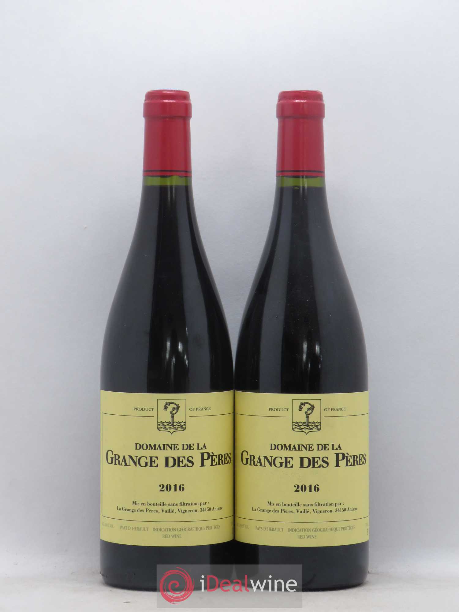 Pays d'Hérault Grange des Pères Laurent Vaillé 2016 - Lot de 2 bouteilles - 0