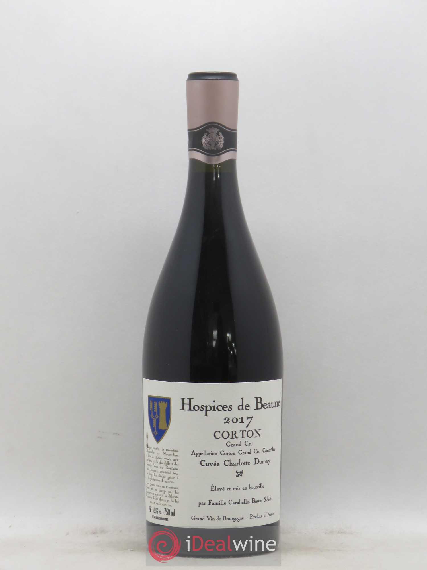 Corton Grand Cru Cuvée Charlotte Dumay Hospices de Beaune Carabello Baumes 2017 - Posten von 1 Flasche - 0