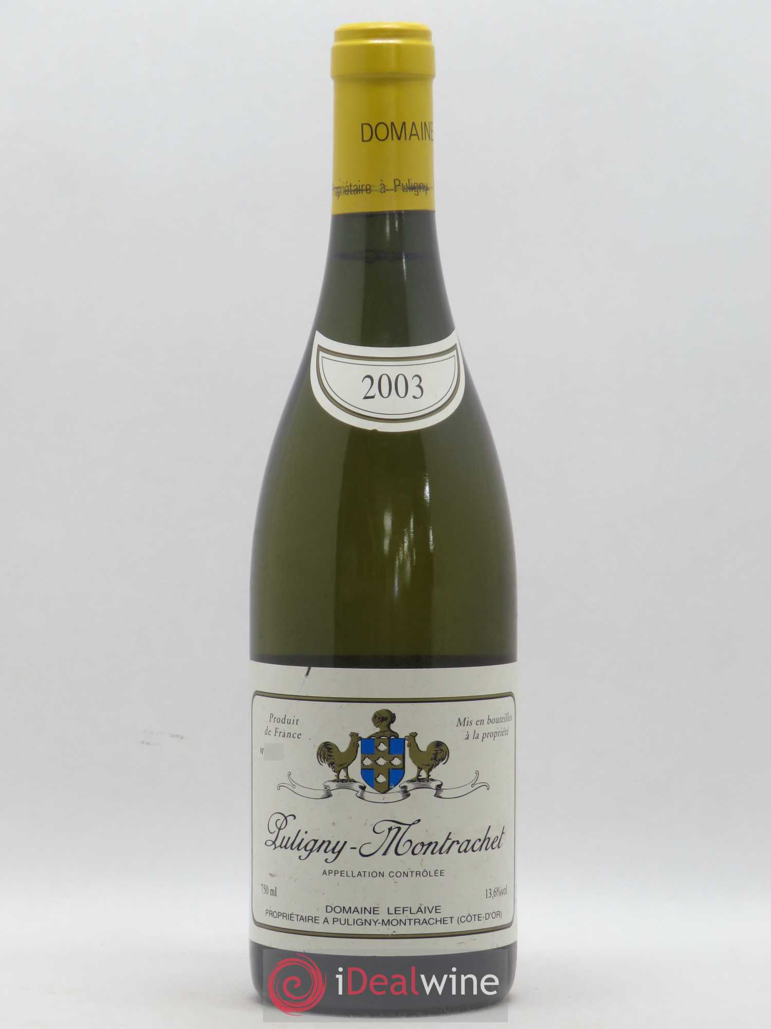 Puligny-Montrachet Leflaive (Domaine) 2003 - Lot de 1 bouteille - 0