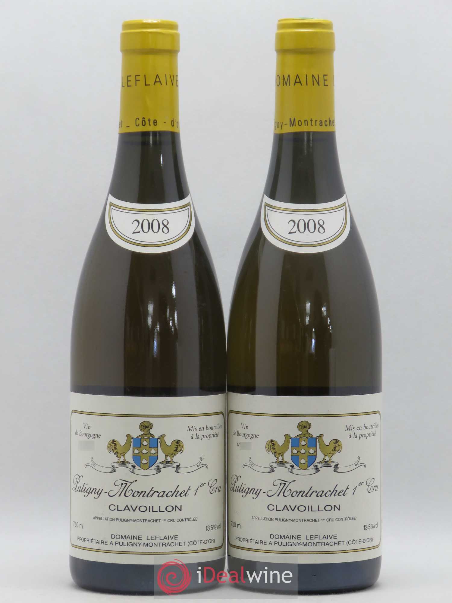 Puligny-Montrachet 1er Cru Clavoillon Leflaive (Domaine) 2008 - Lot de 2 bouteilles - 0