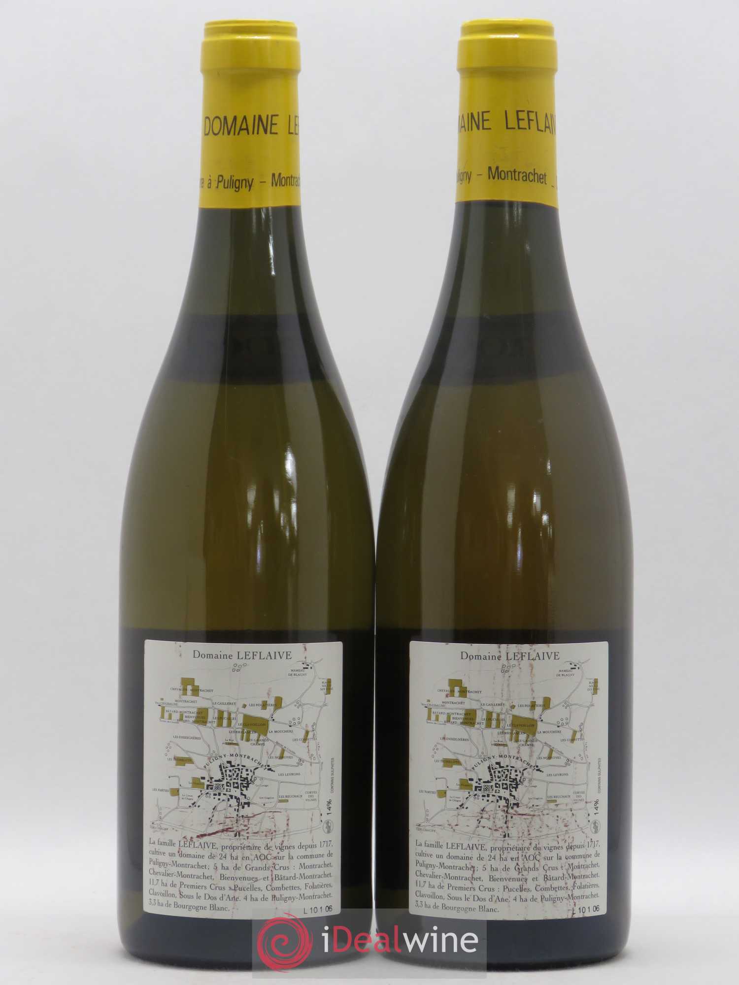 Puligny-Montrachet 1er Cru Les Folatières Leflaive (Domaine) 2006 - Lot de 2 bouteilles - 1
