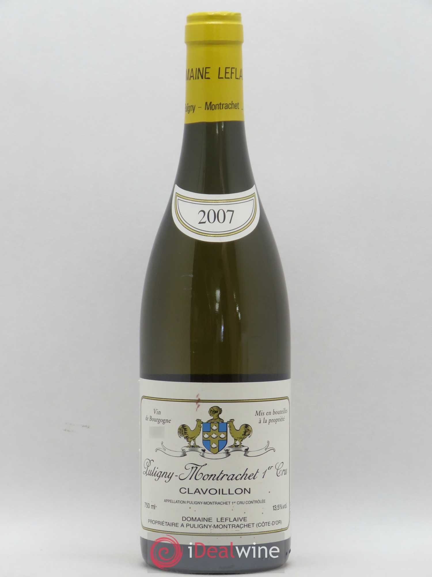 Puligny-Montrachet 1er Cru Clavoillon Leflaive (Domaine) 2007 - Lot de 1 bouteille - 0
