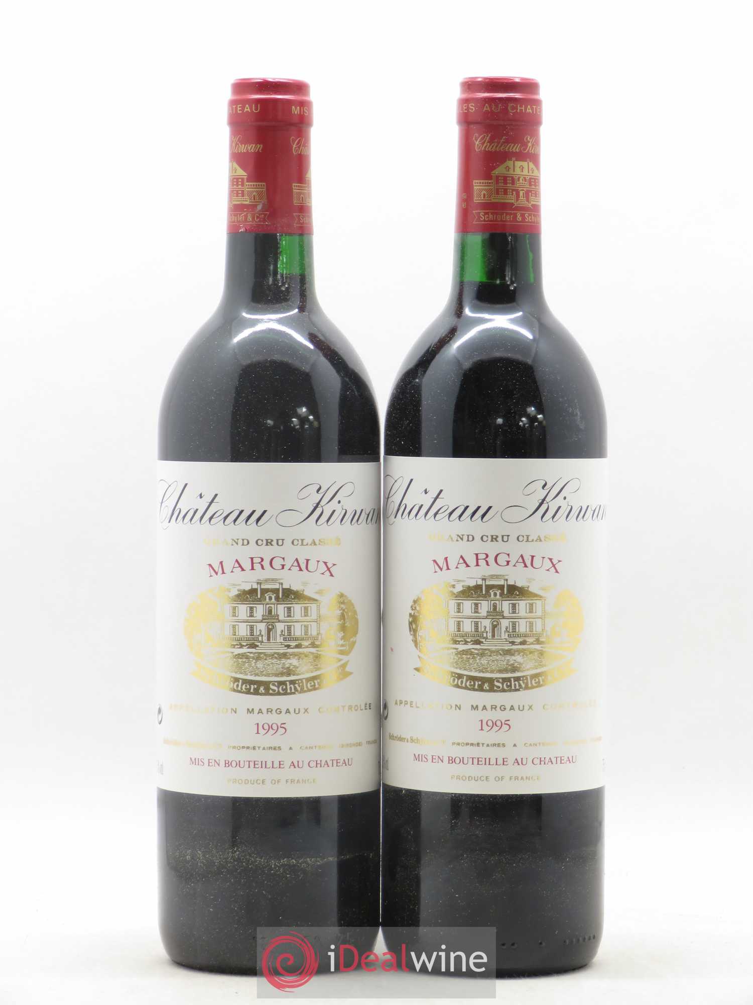 Château Kirwan 3ème Grand Cru Classé 1995 - Lot de 2 bouteilles - 0