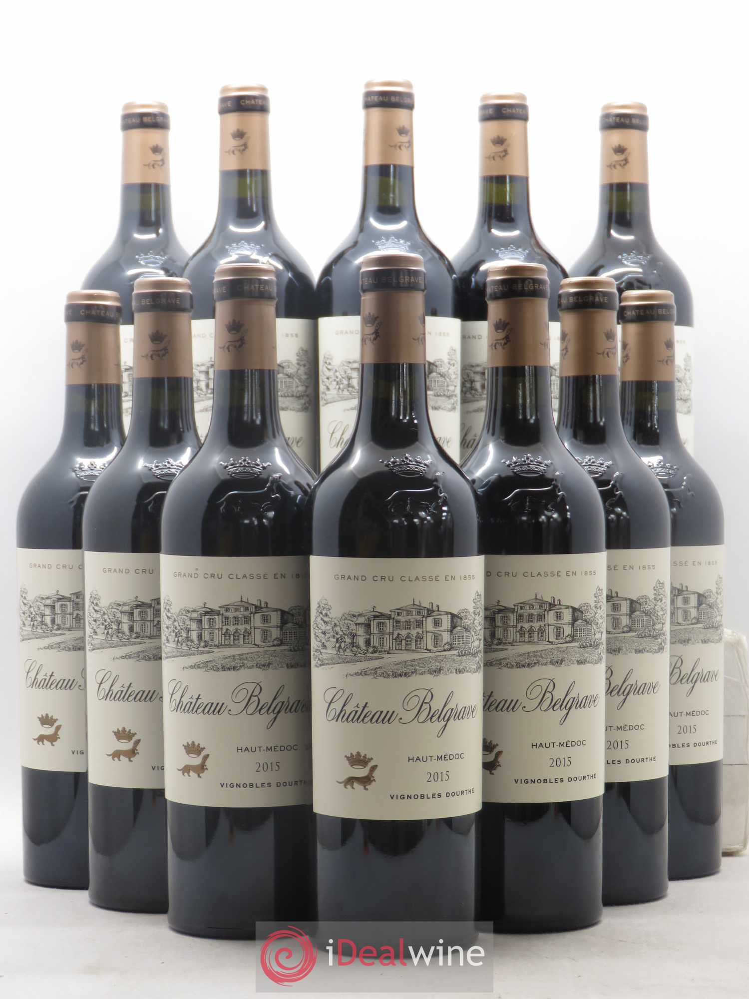 Château Belgrave 5ème Grand Cru Classé 2015 - Lot de 12 bouteilles - 0