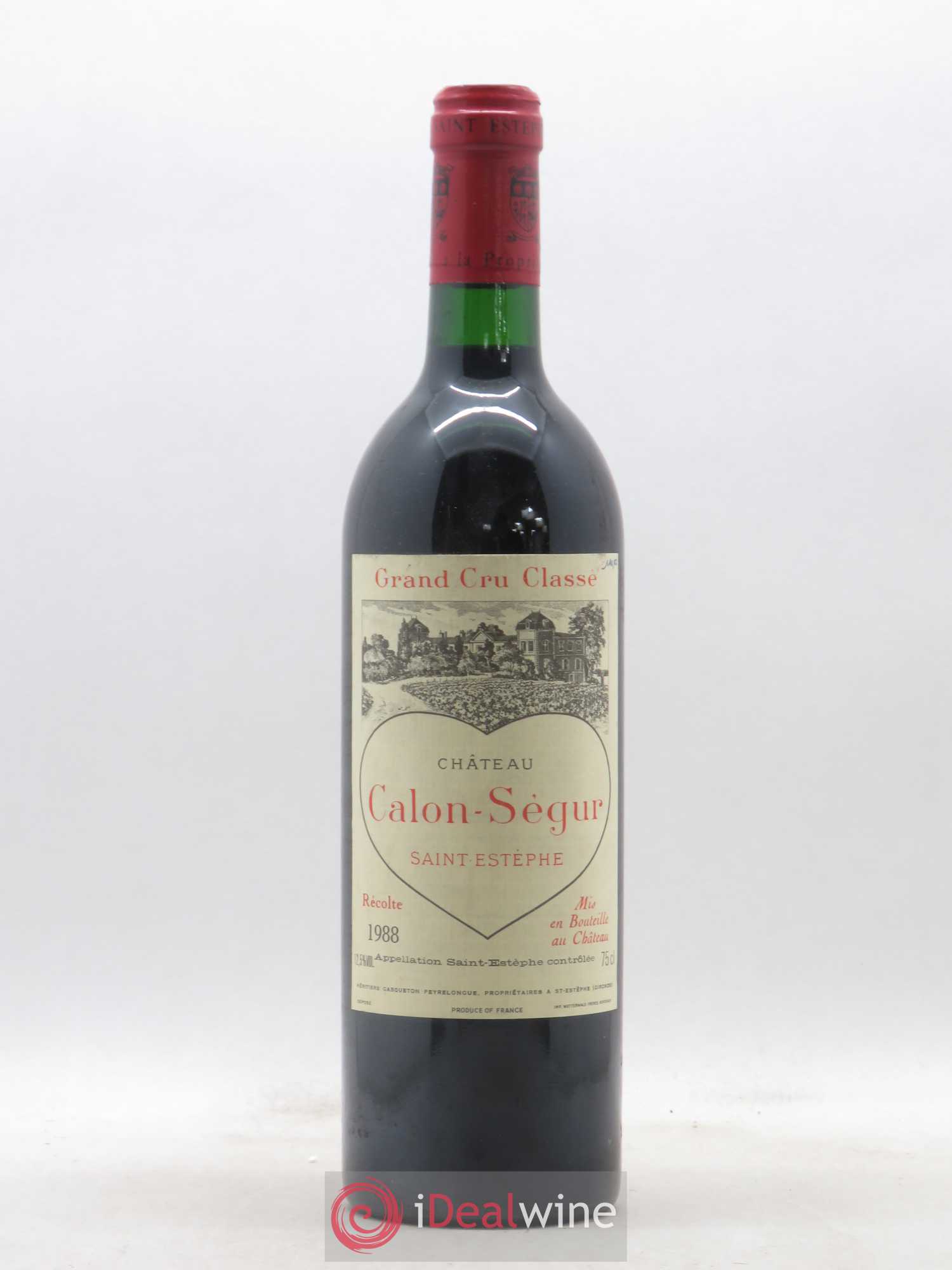 Château Calon Ségur 3ème Grand Cru Classé 1988 - Lot de 1 bouteille - 0