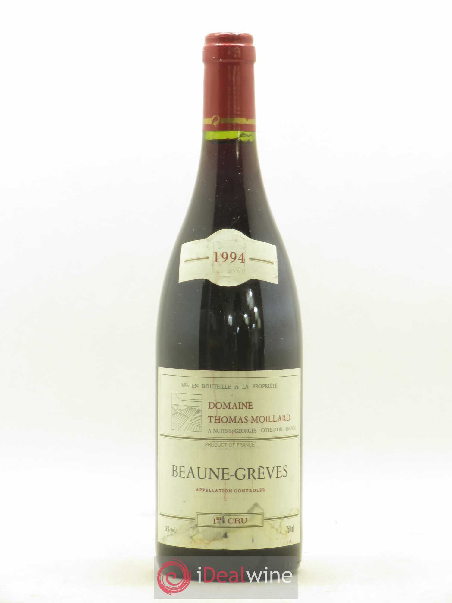 Beaune 1er Cru Greves Domaine Thomas Moillard 1994 - Posten von 1 Flasche - 0