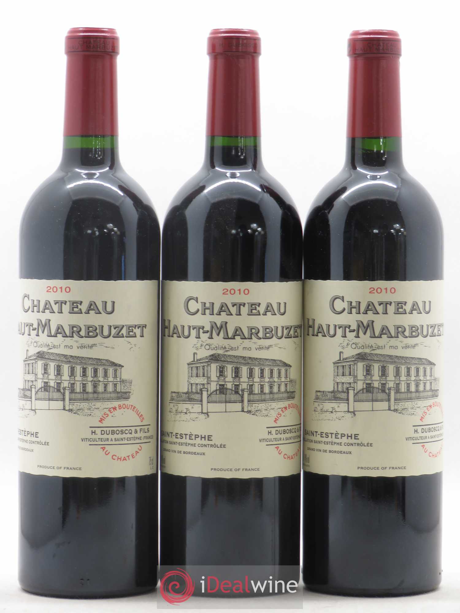 Château Haut Marbuzet 2010 - Lot de 3 bouteilles - 0