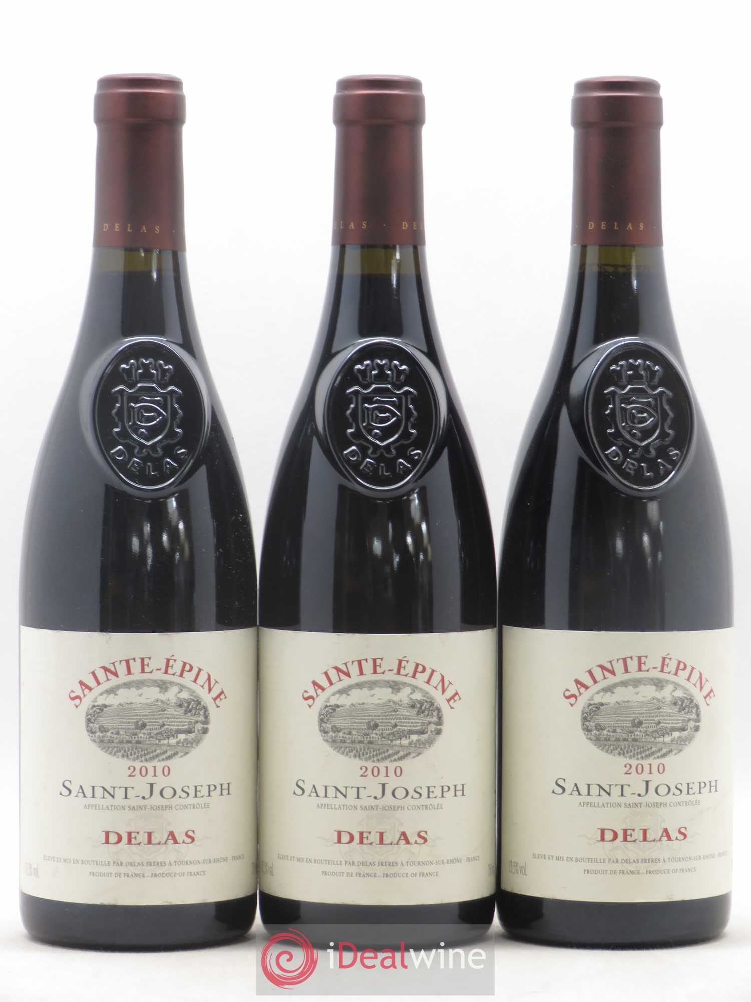 Saint-Joseph Sainte-Epine Delas Frères 2010 - Lot de 3 bouteilles - 0