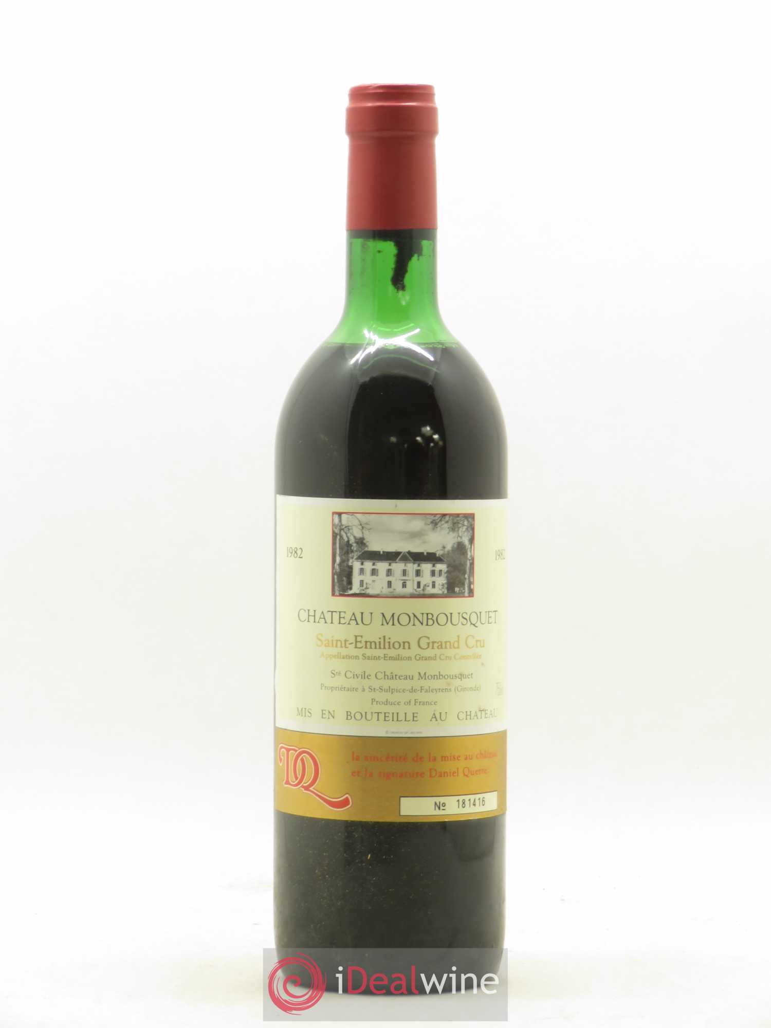 Château Monbousquet Grand Cru Classé 1982 - Lot de 1 bouteille - 0