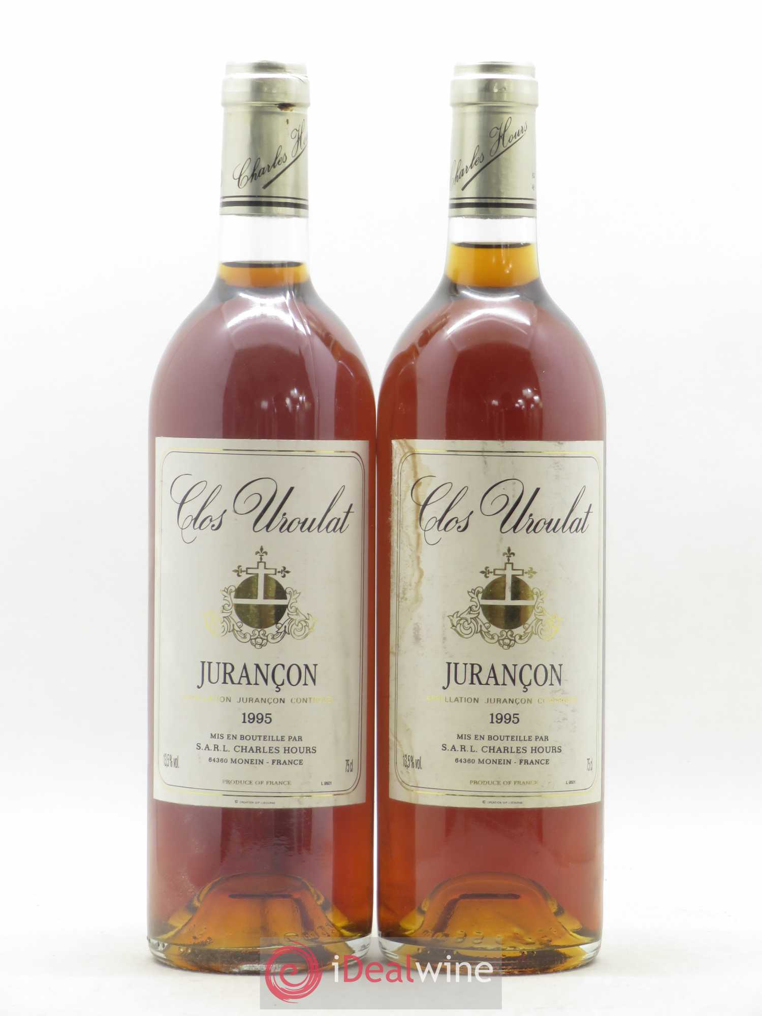 Jurançon Uroulat Charles Hours Clos Uroulat 1995 - Lotto di 2 bottiglie - 0