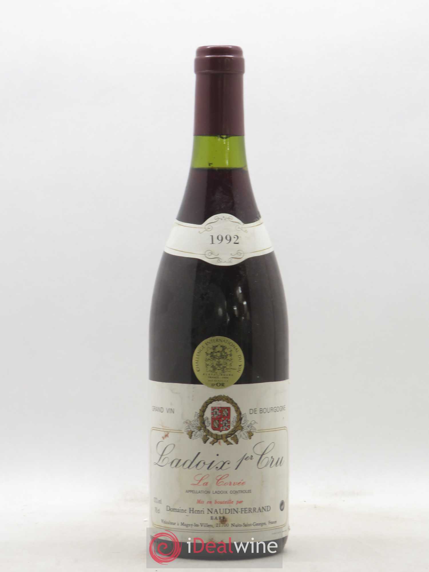 Ladoix 1er Cru La Corvée Domaine Naudin Ferrand 1992 - Posten von 1 Flasche - 0